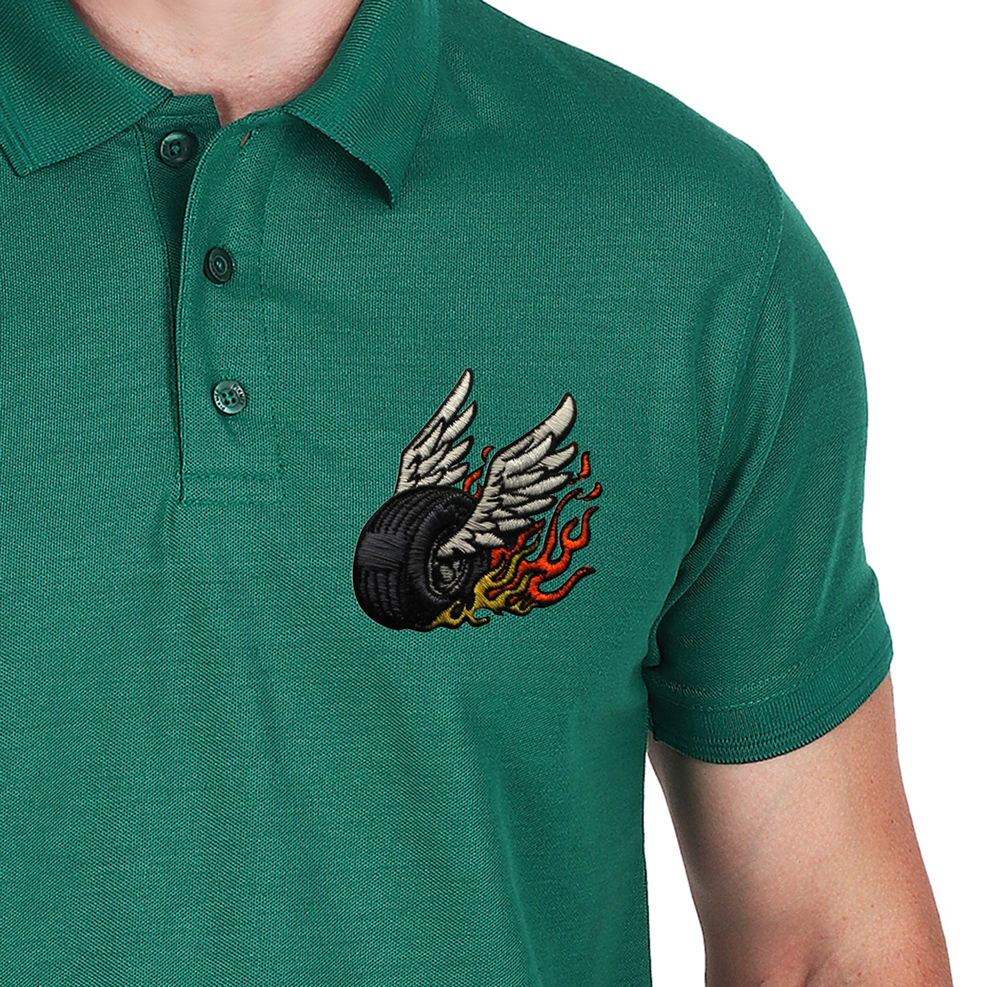 Embroidered T-Shirt - Rider