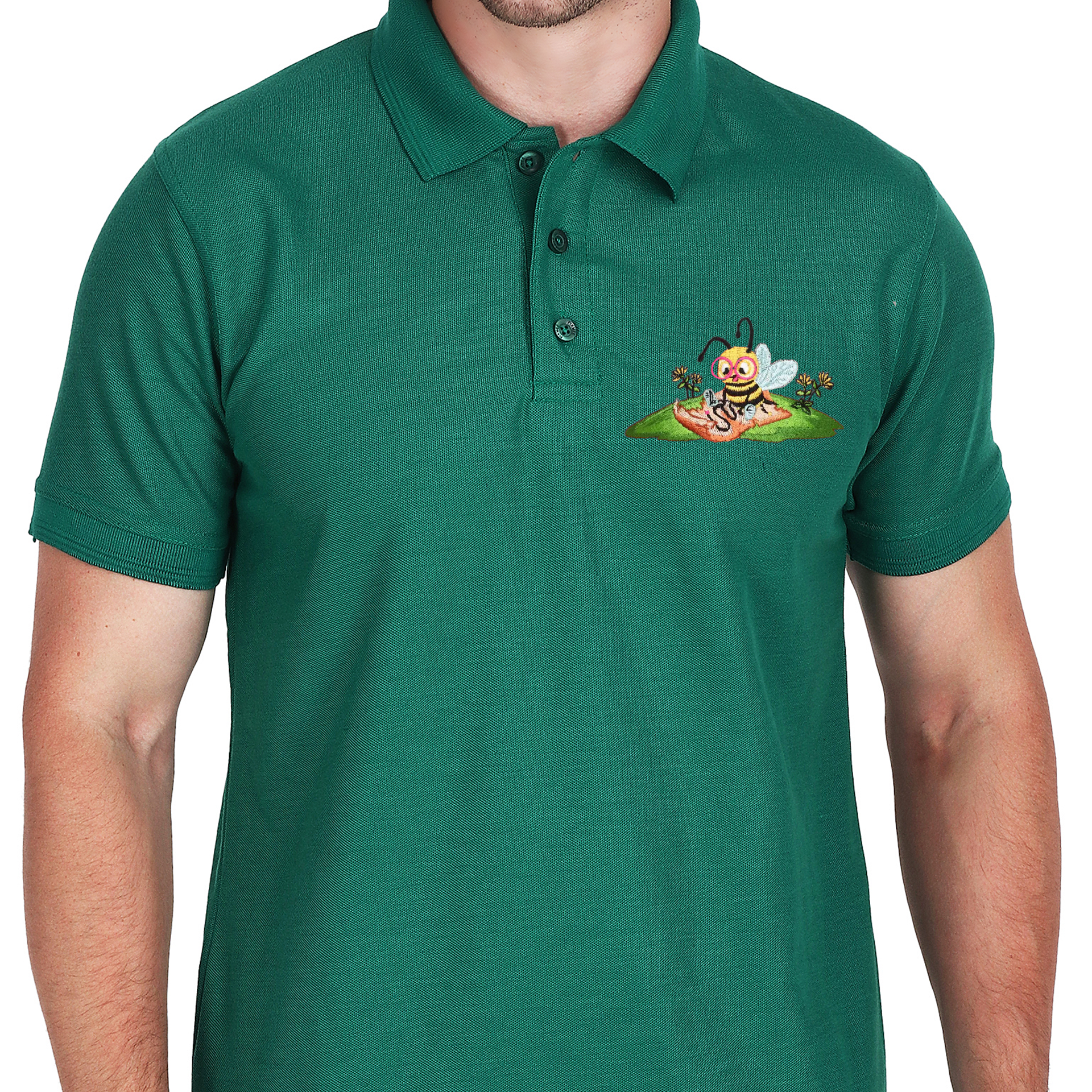 Embroidered T-Shirt - Bumble
