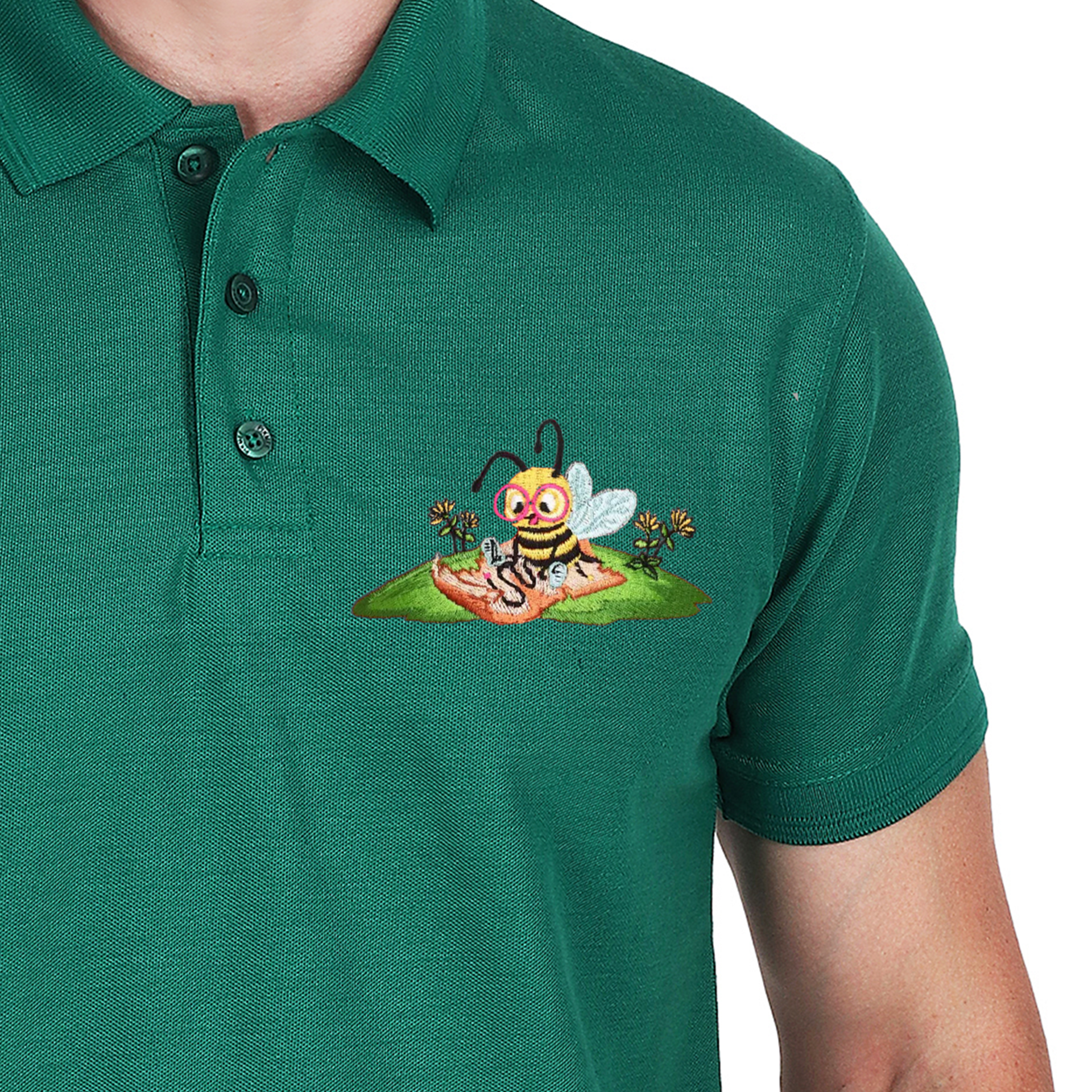 Embroidered T-Shirt - Bumble