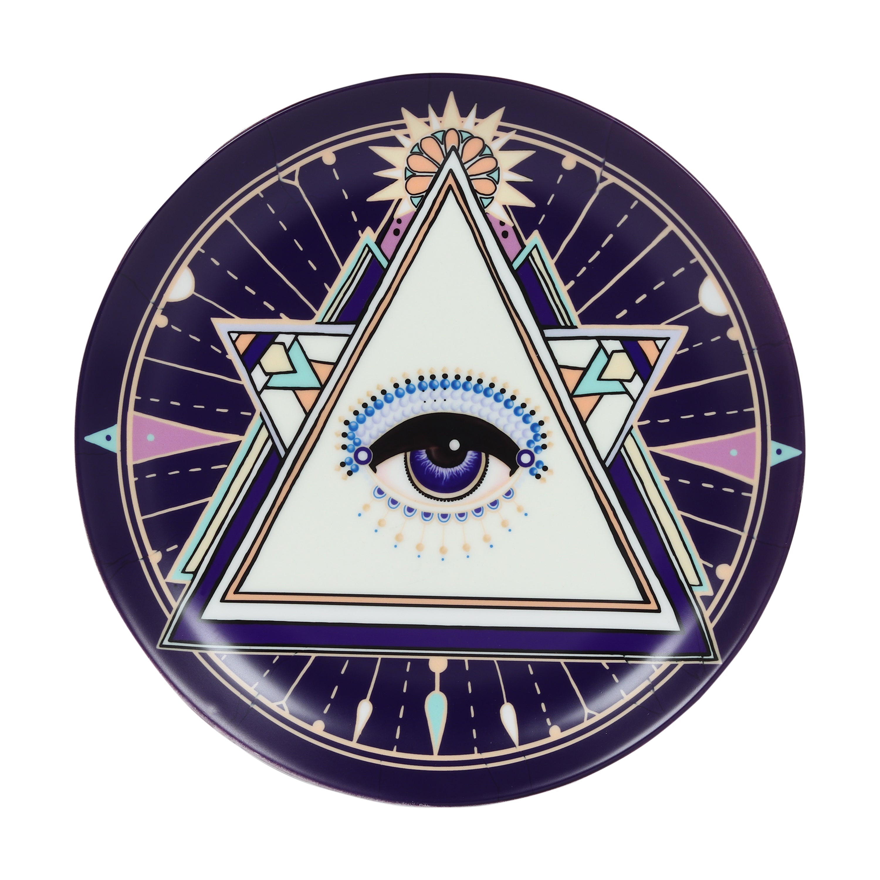 Decorative Wall Plate - Illuminati Evil Eye Series