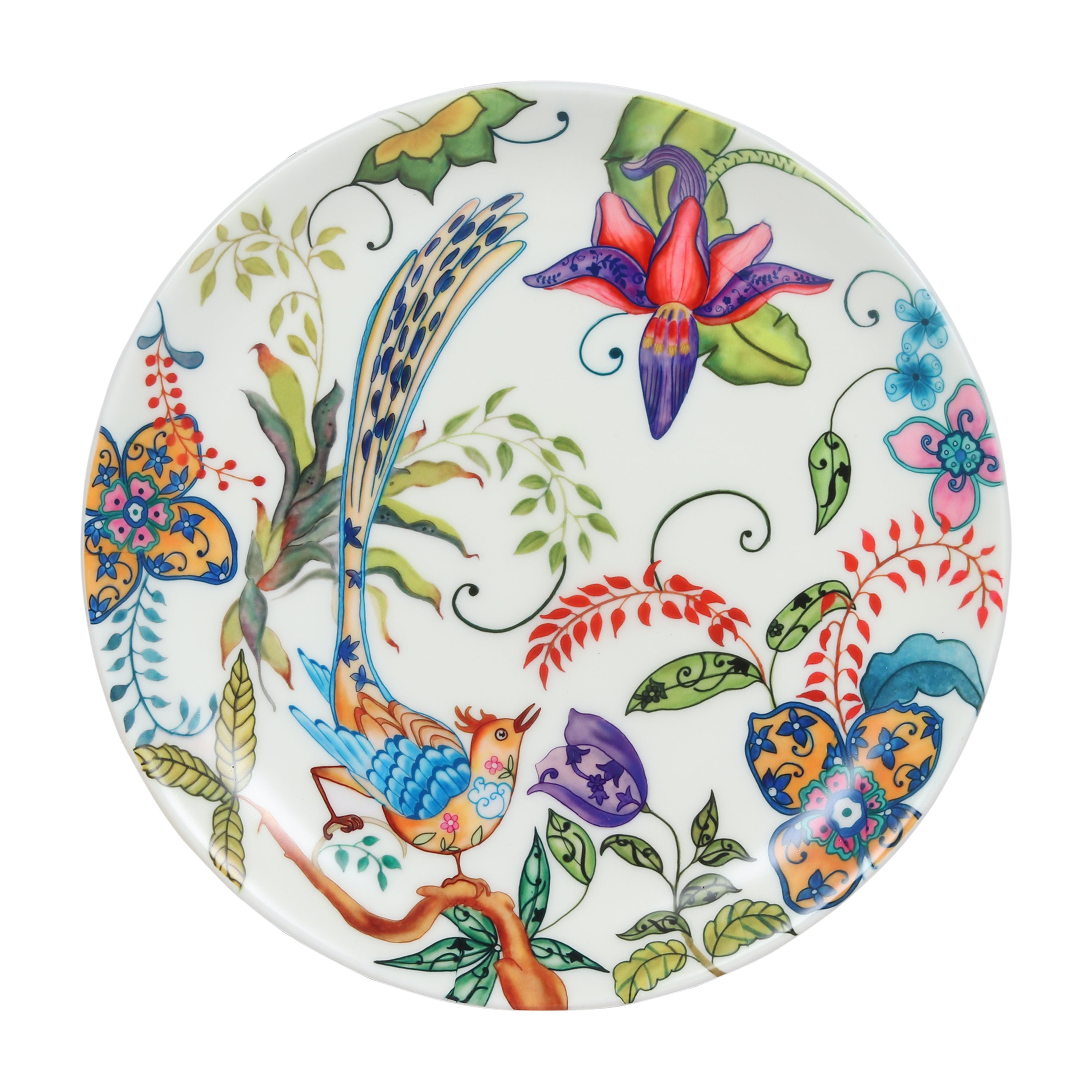 Decorative Wall Plate - Floral Enchantment (Matte Finish)