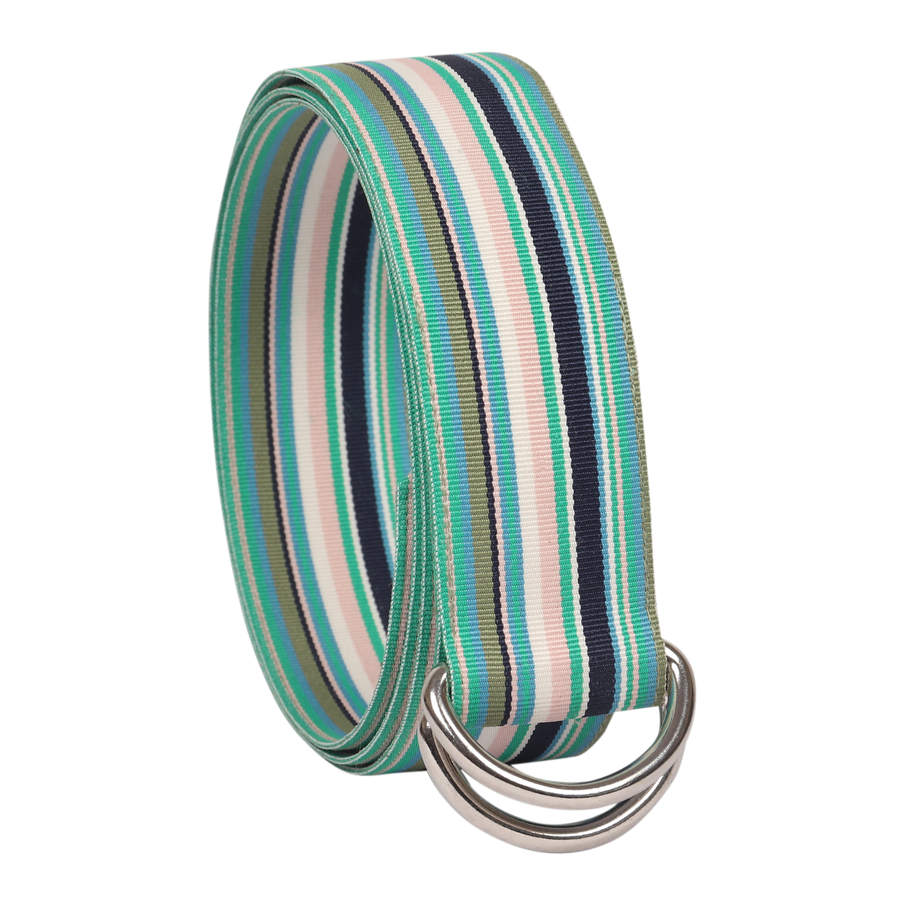 Opal Grosgrain Ribbon D-Ring Belt