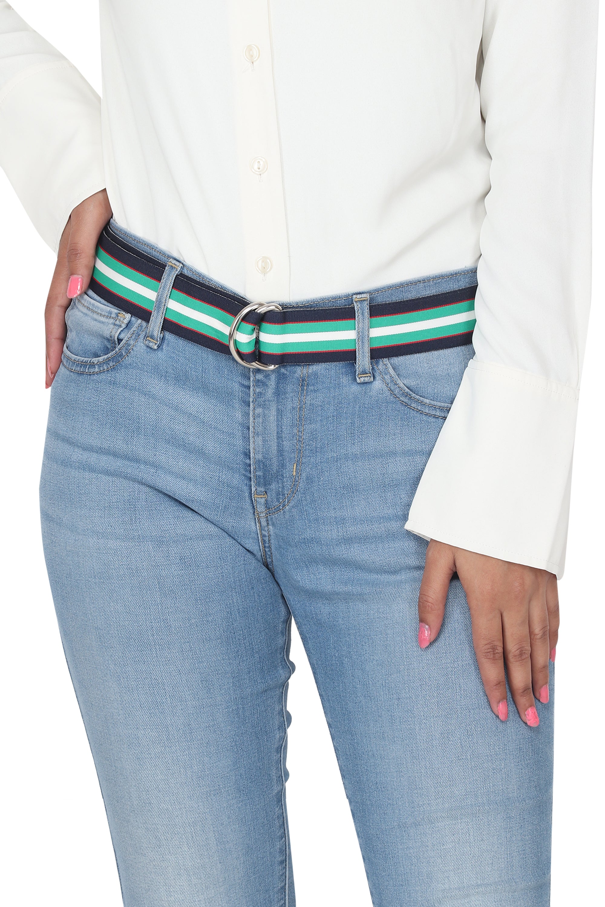 Chester Grosgrain Ribbon D-Ring Belt