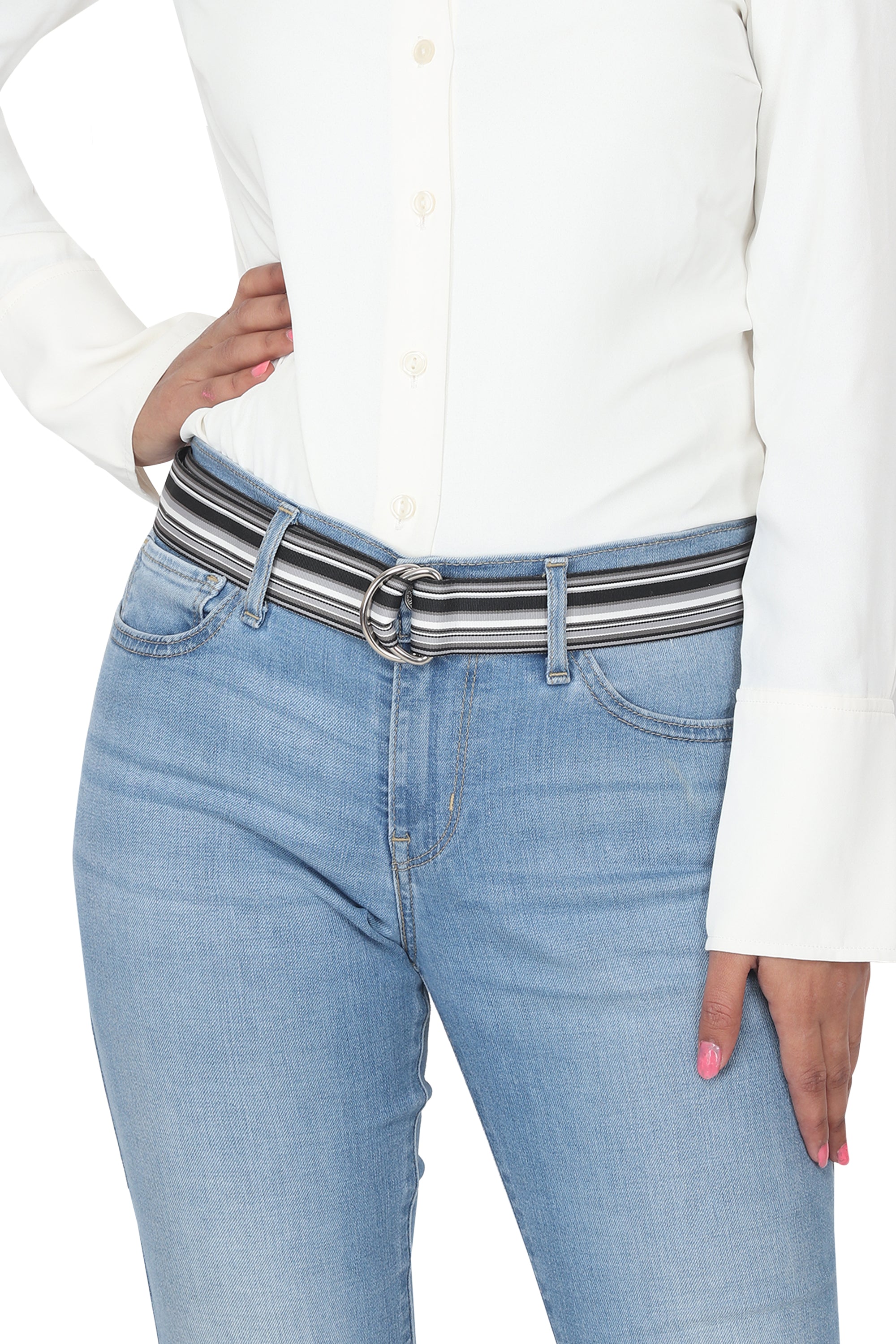 Carter Grosgrain Ribbon D-Ring Embroidered Belts