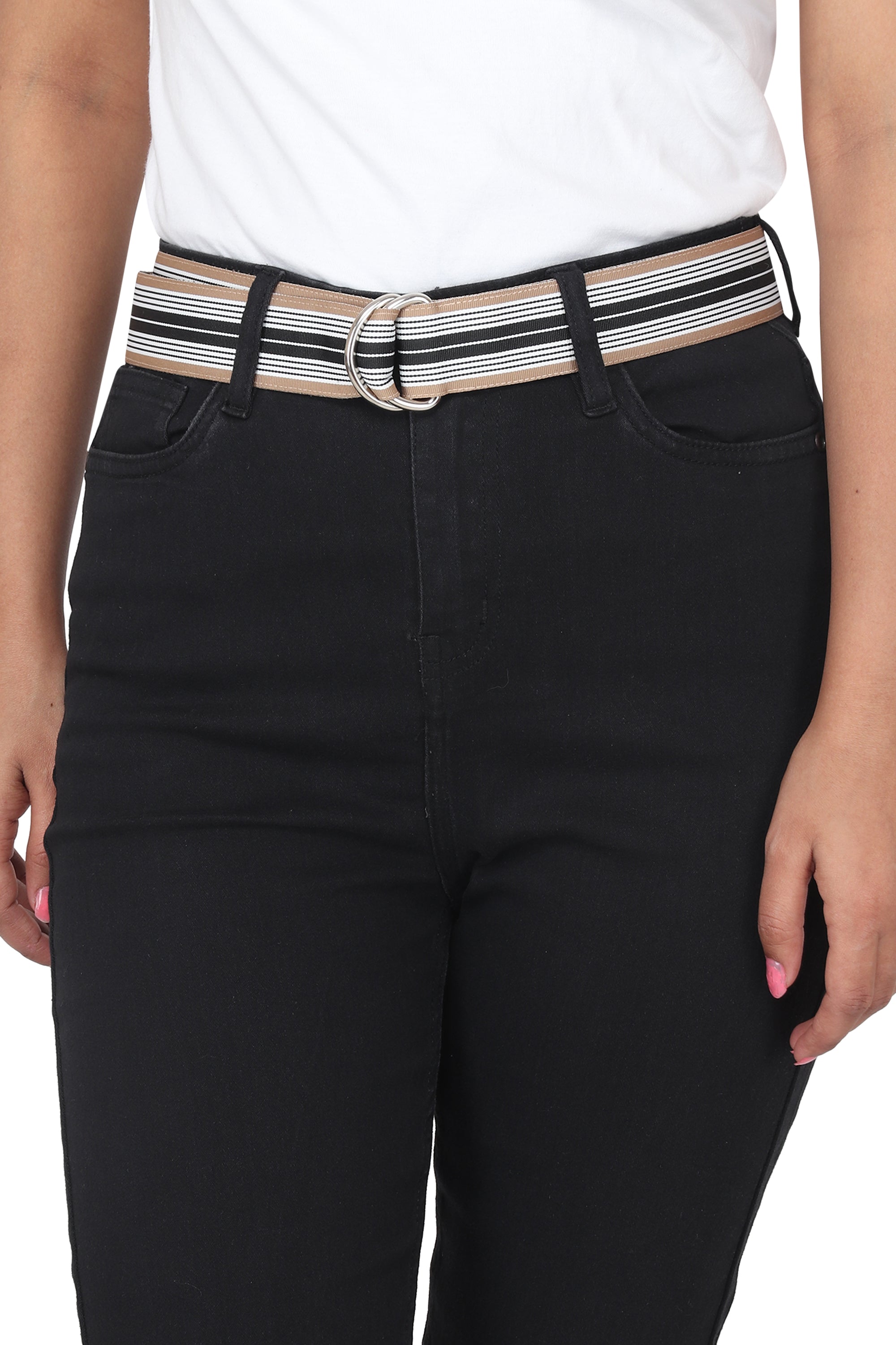 Ribbon D-Ring Embroidered Belts