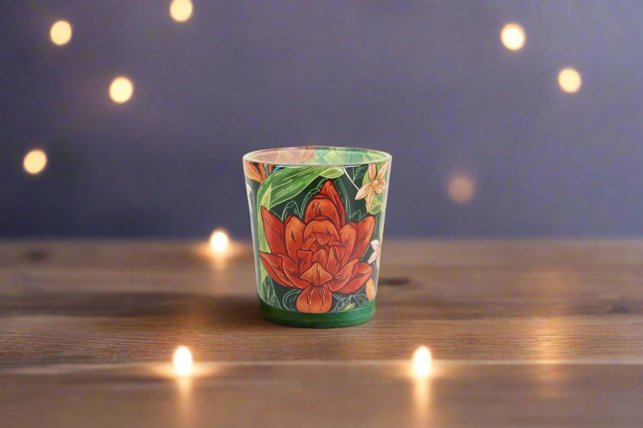 Candle Votives (Set of 2) - HIBISCUS GARDEN