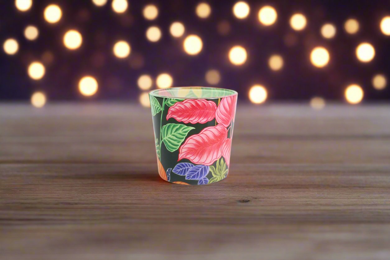 Candle Votives (Set of 2) - TROPICAL FLORA