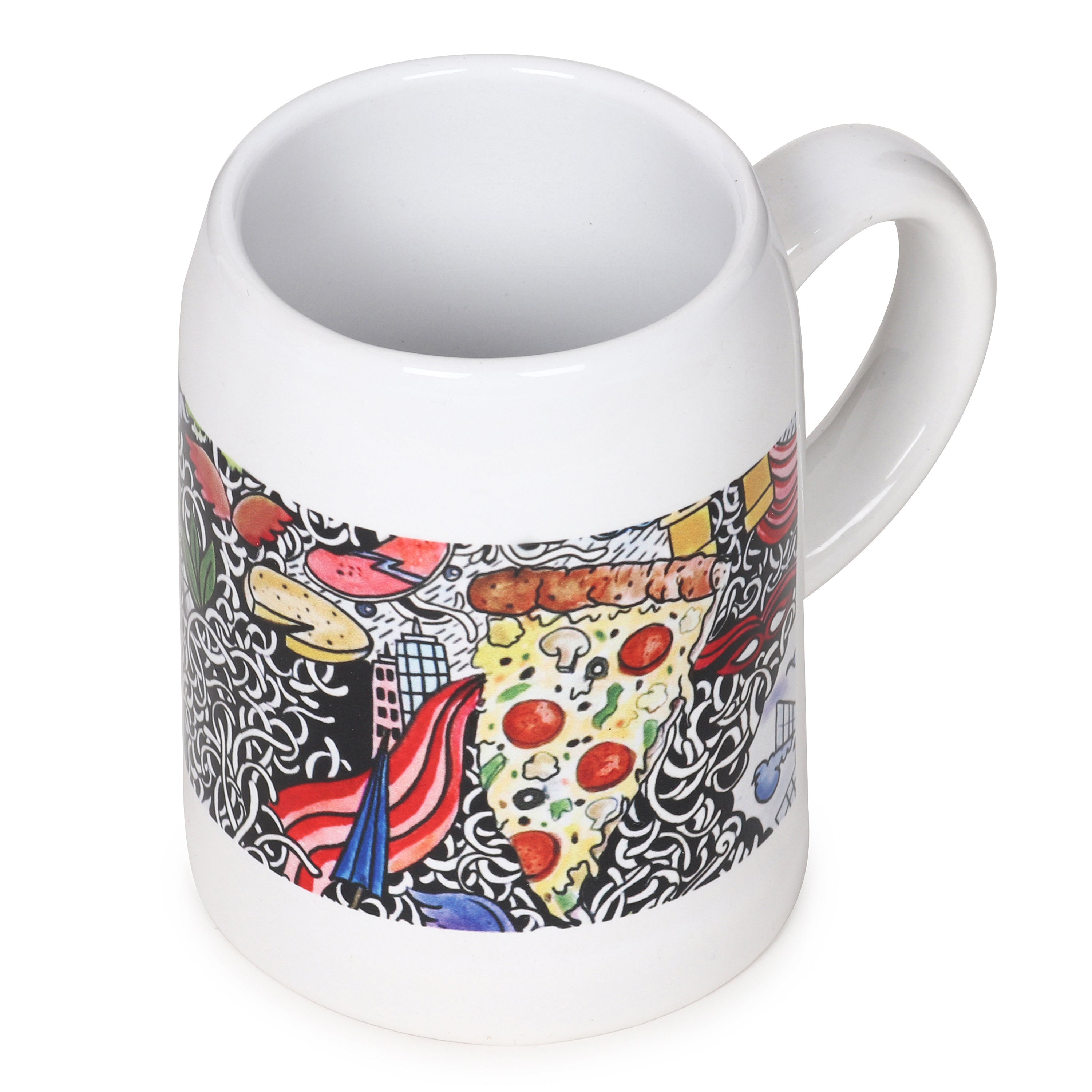 Beer Mugs - Around the Sun Doodle Art