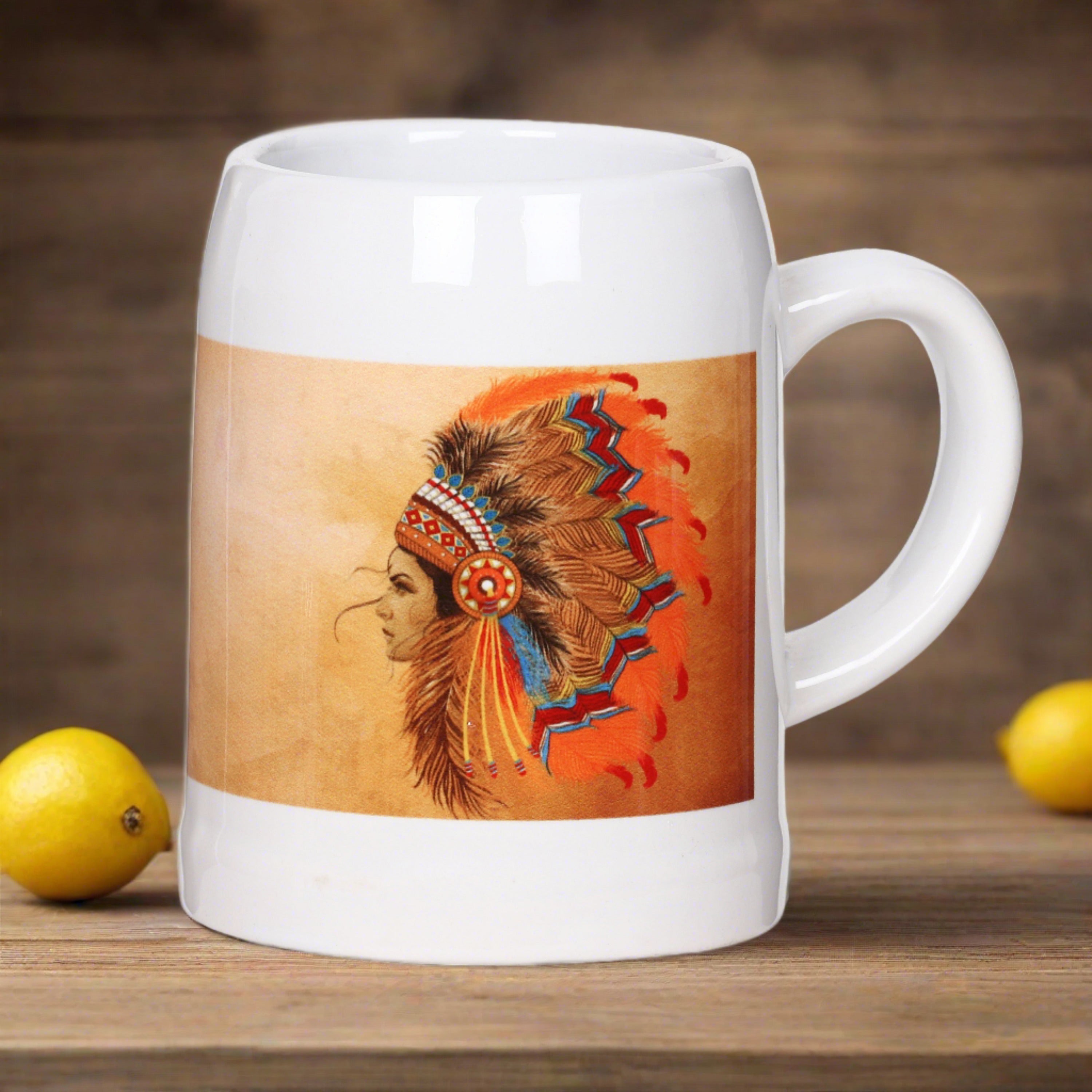 Beer mug with hanlde