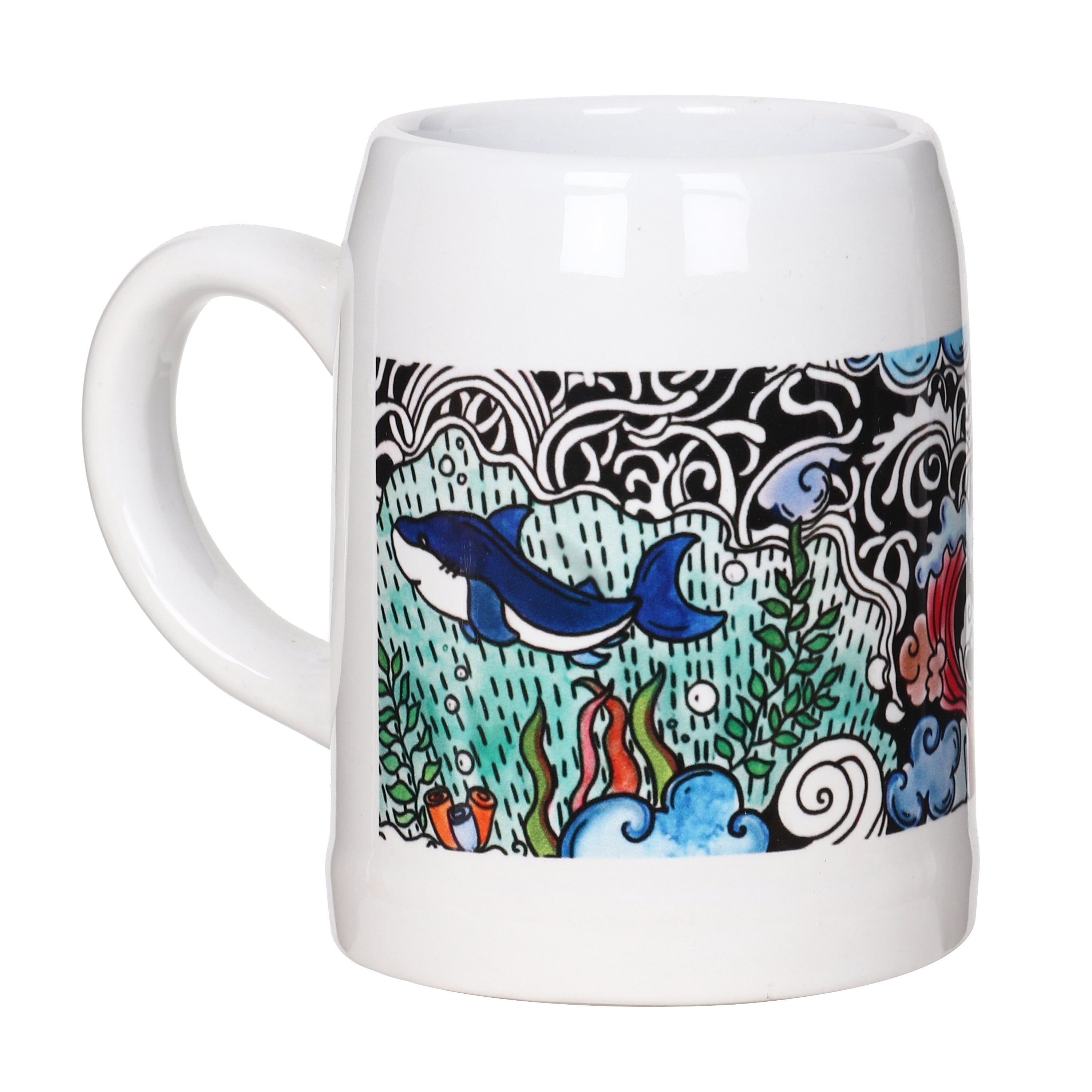 Beer Mugs - Daily Life Doodle Art