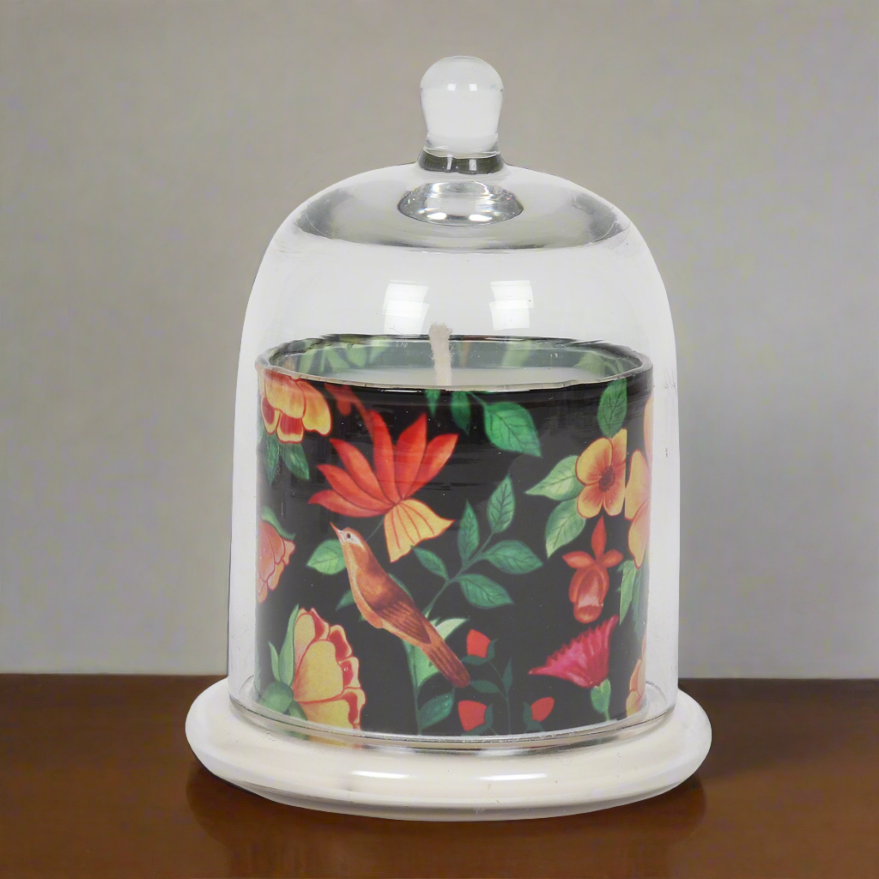 Scented Cream Bell Jar Candle || Fragrance Candles for Home Decor || Bell Jar Candles || Cinnamon Zest