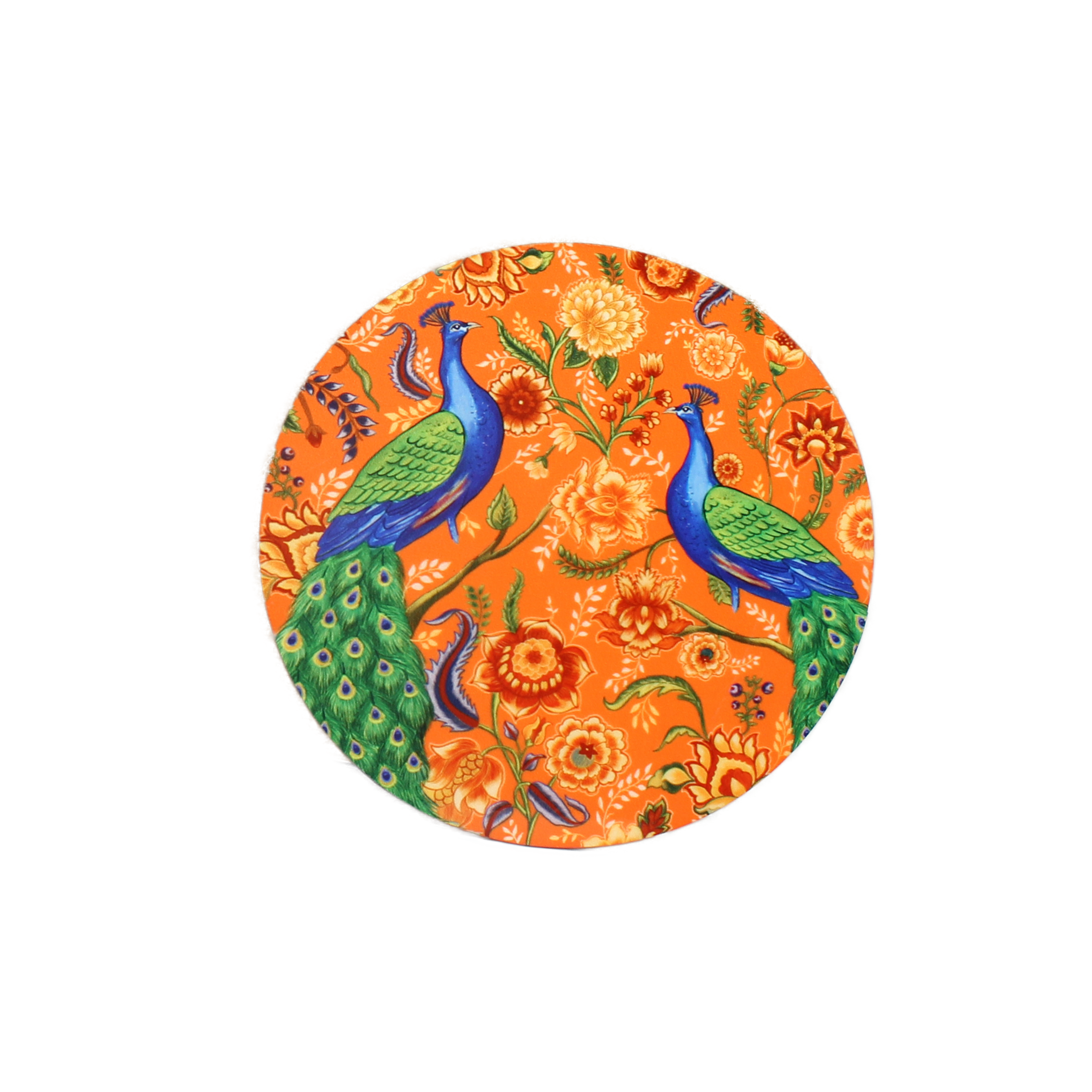 Wooden Coasters - Graceful Peacock