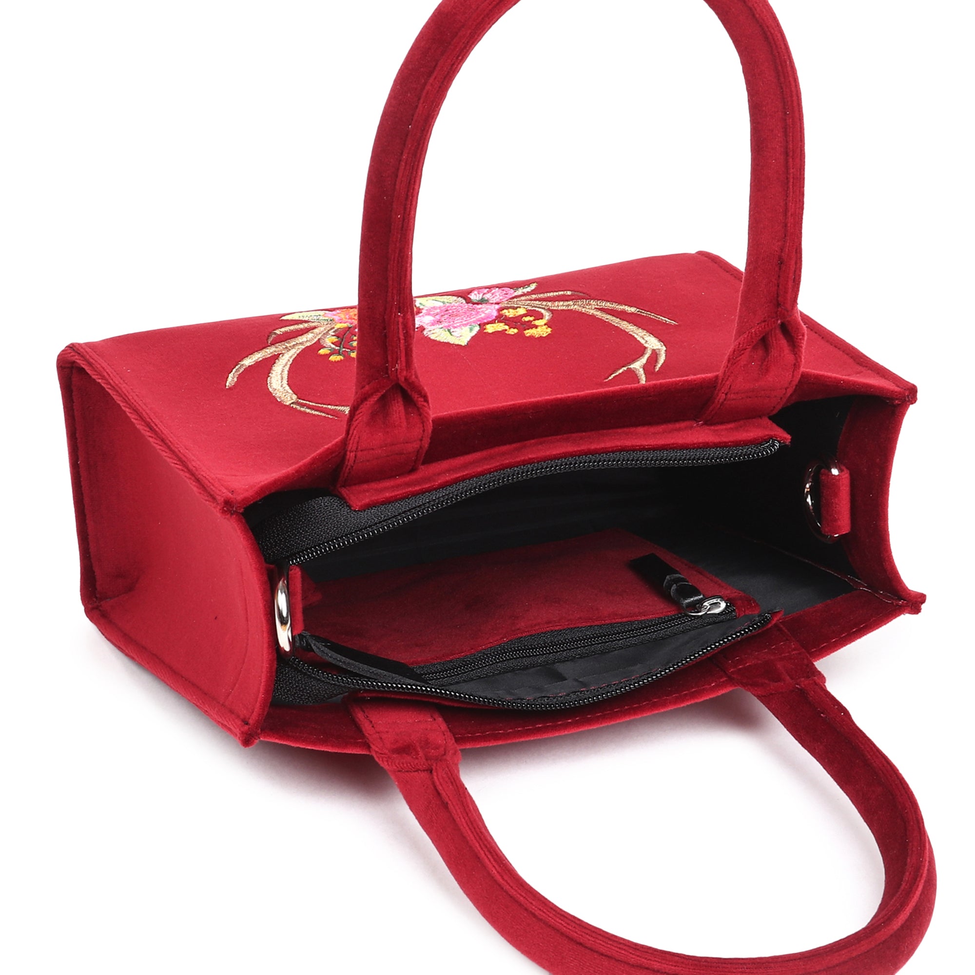 Stag Velvet Hand Bag