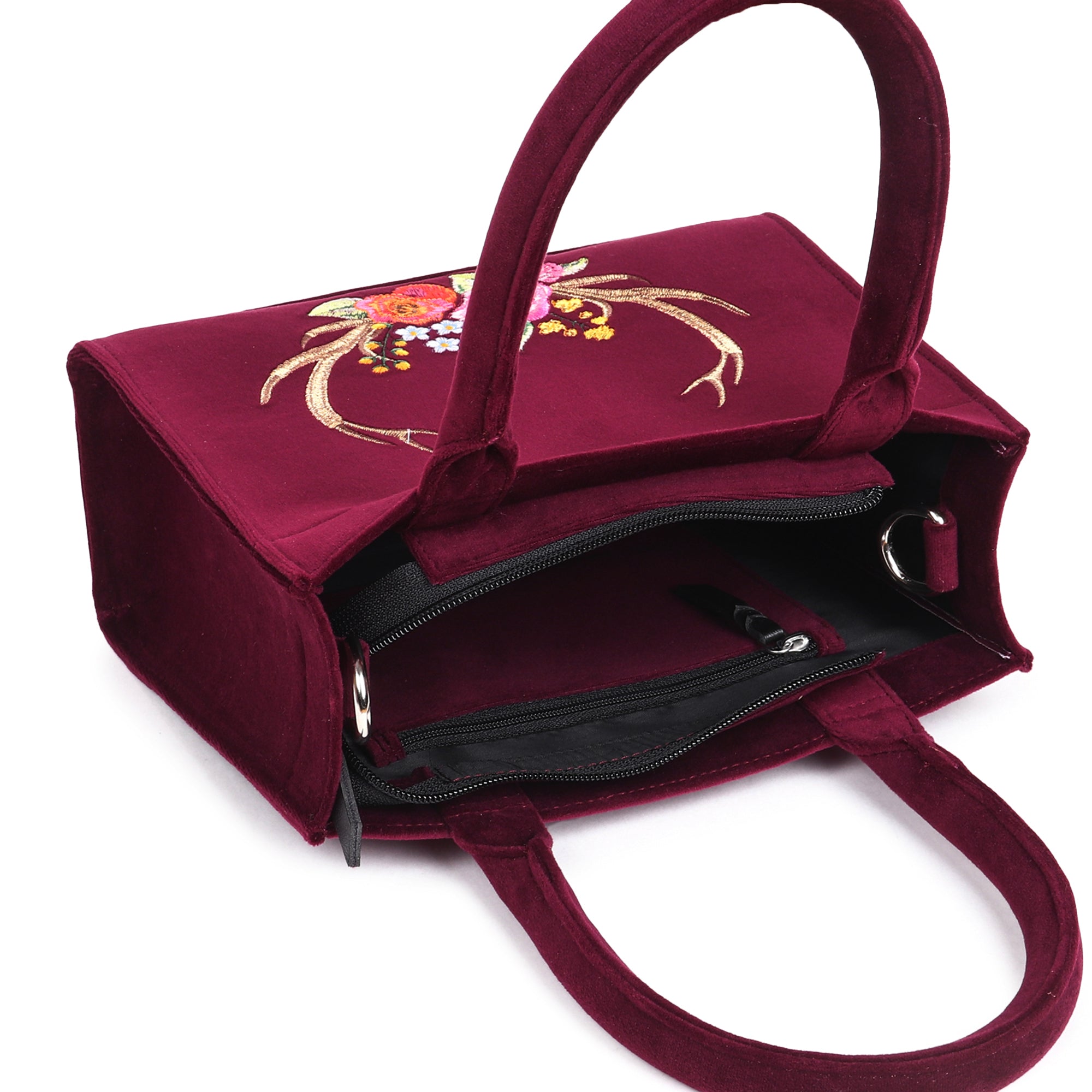Stag Velvet Hand Bag