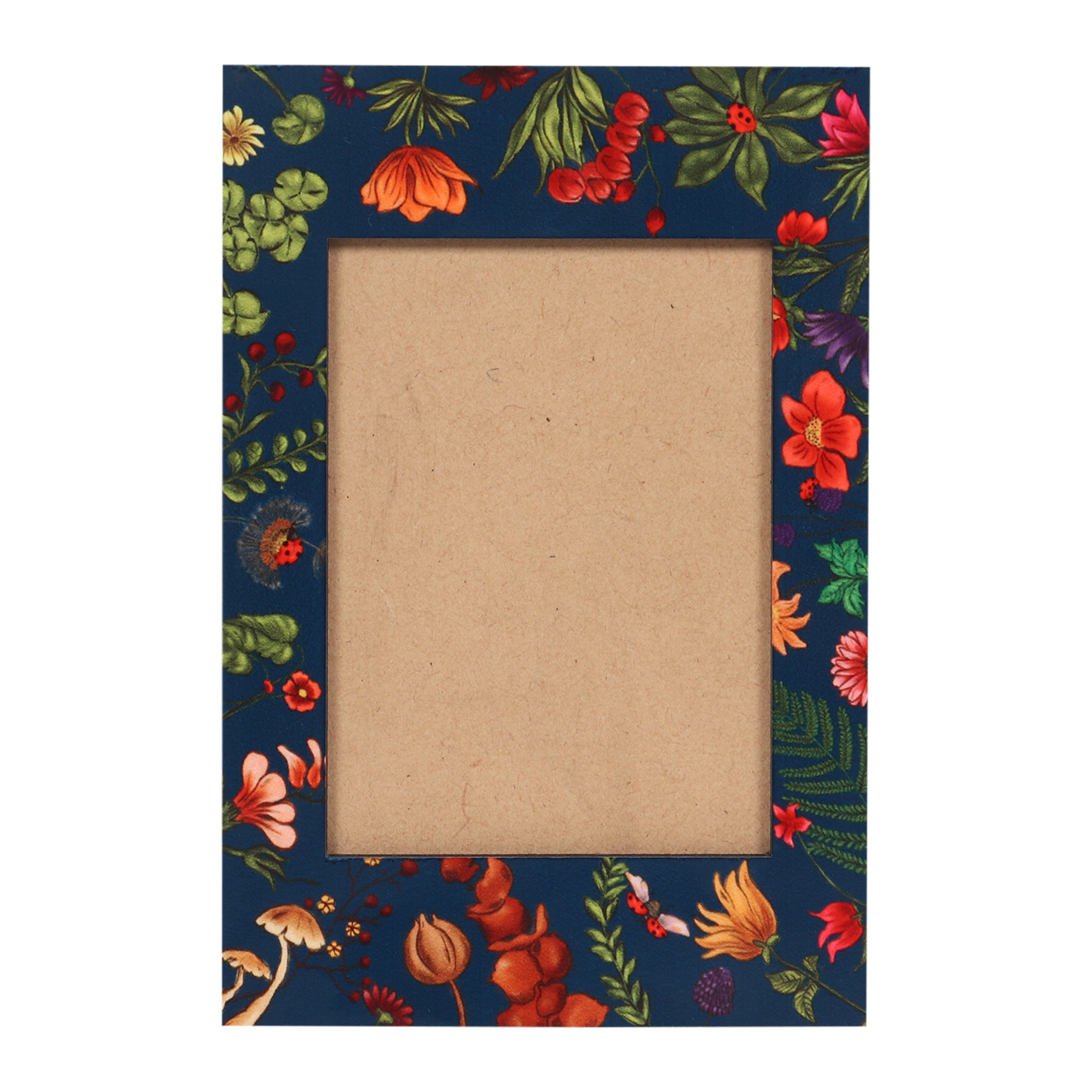 Magnetic Photo Frame - Floral Bliss Blue