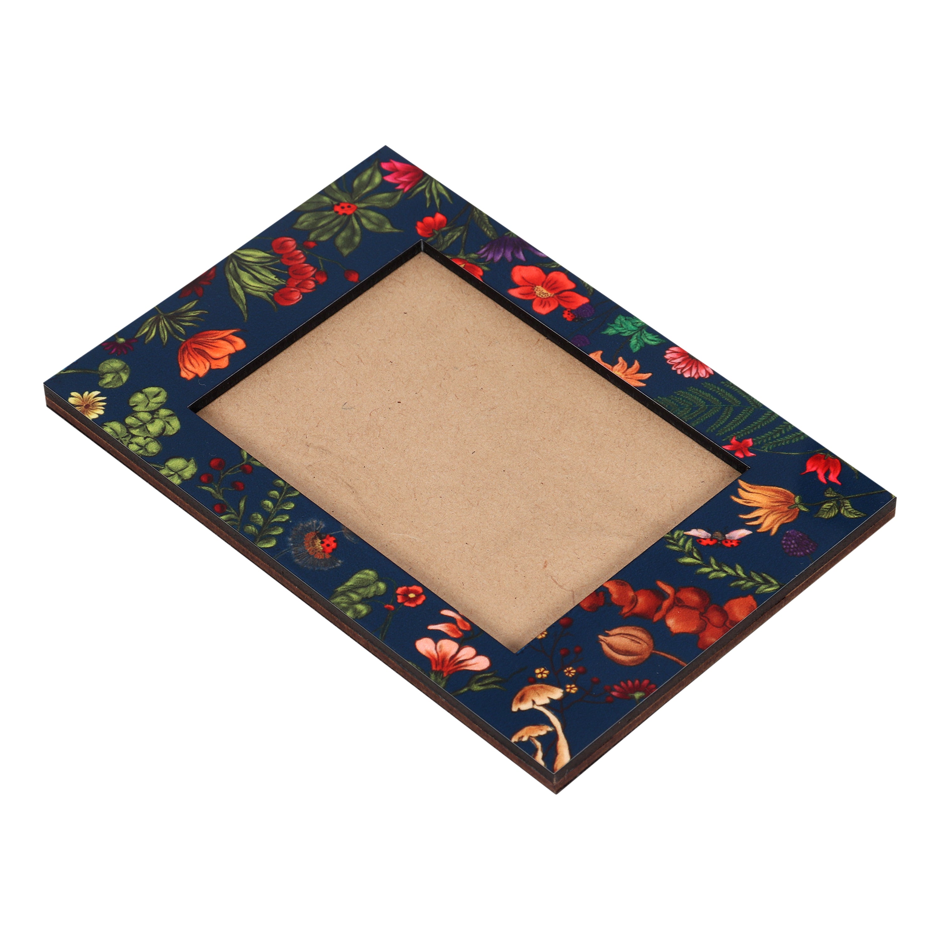 Magnetic Photo Frame - Floral Bliss Blue