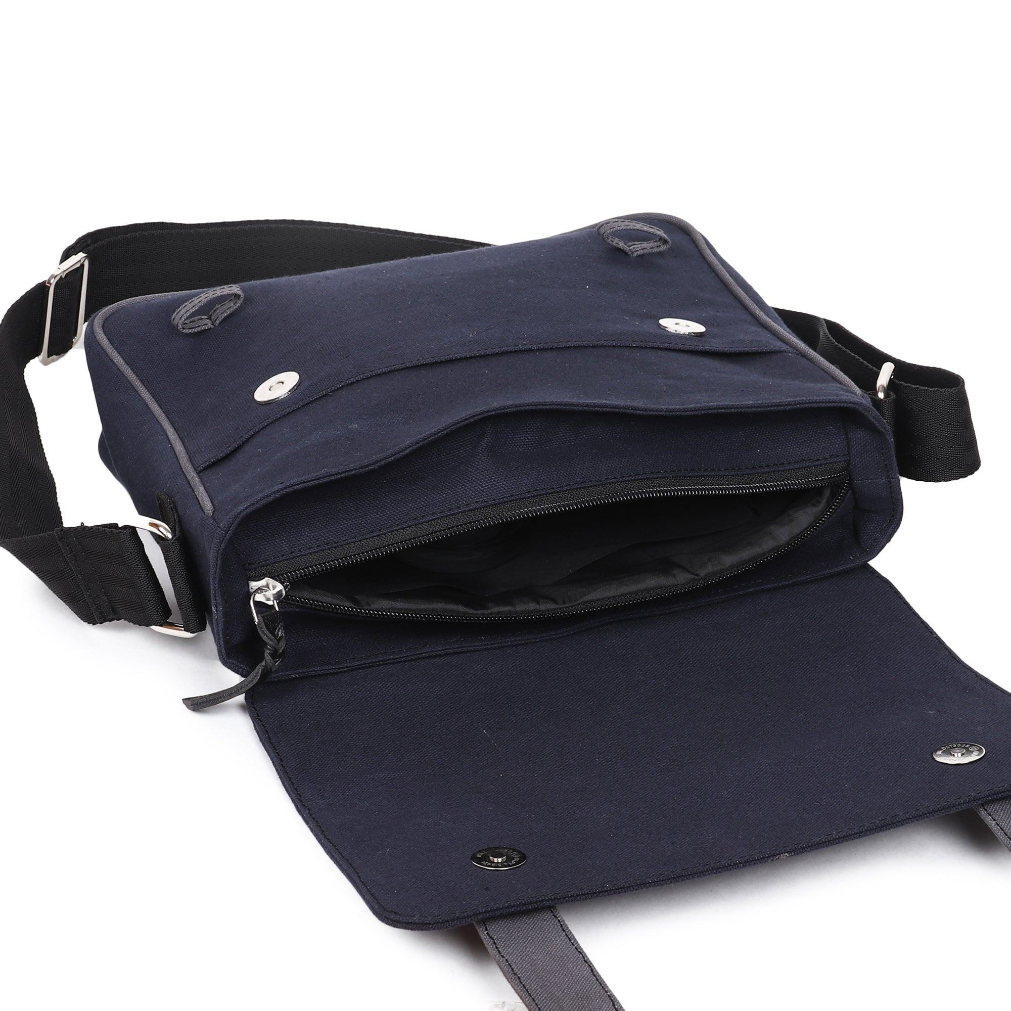 Cotton Canvas Messenger Bag