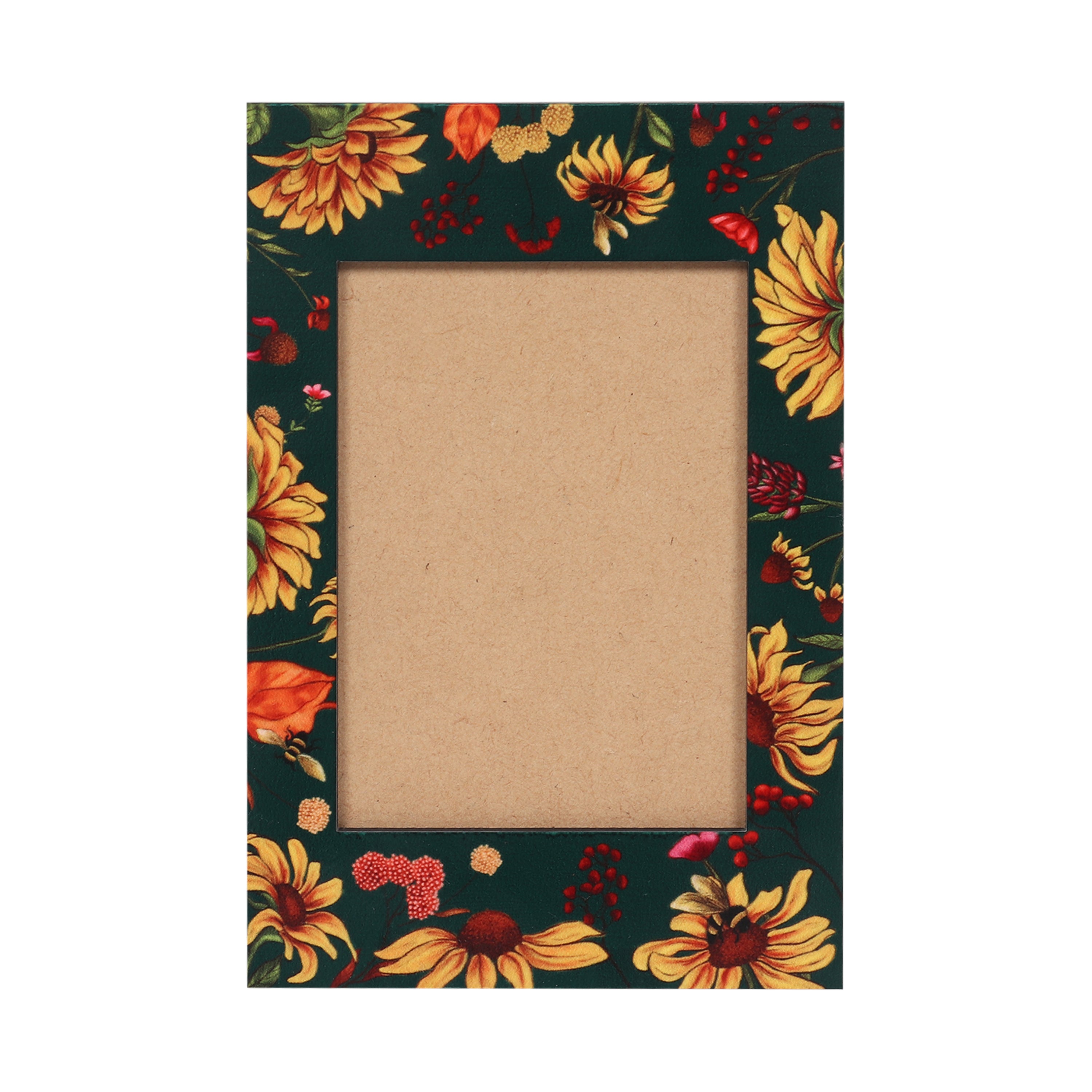 Magnetic Photo Frame - Floral Bliss Green