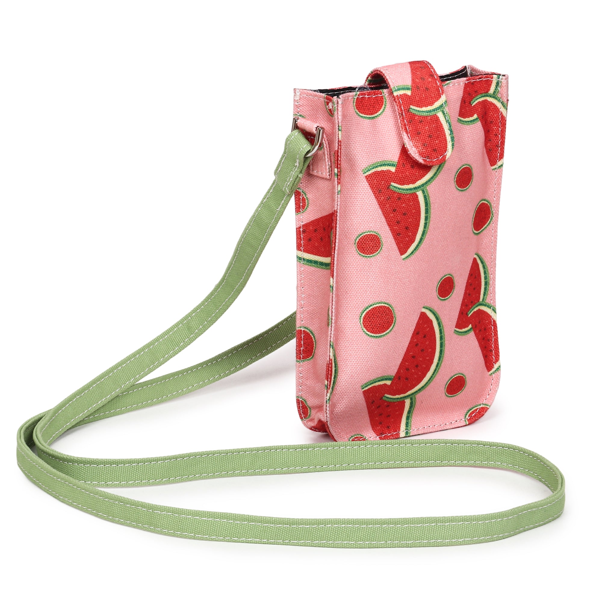 Poly Canvas Watermelon Printed Mobile Pouch