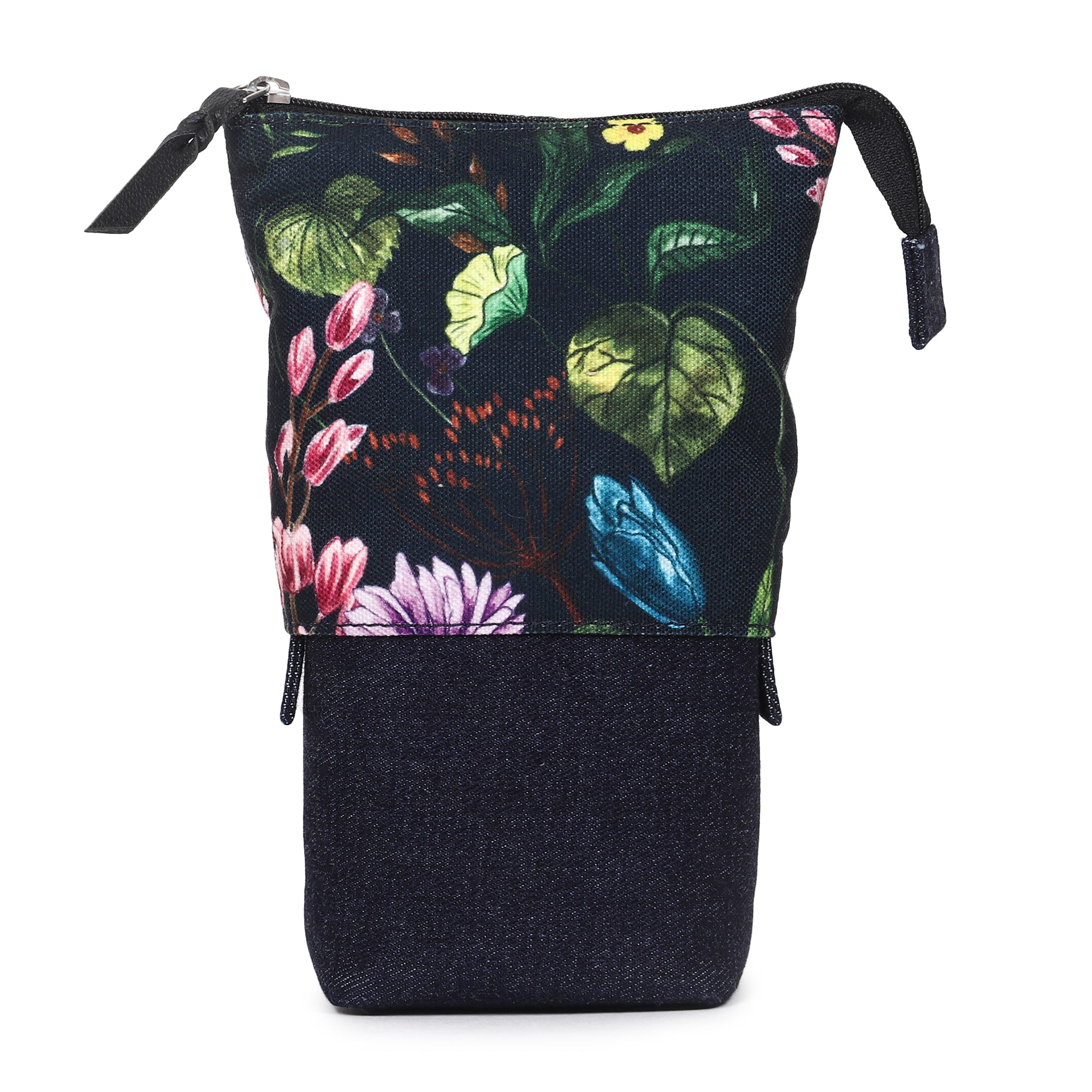 Poly Canvas Rexin Printed Retractable/Stationery Pouch