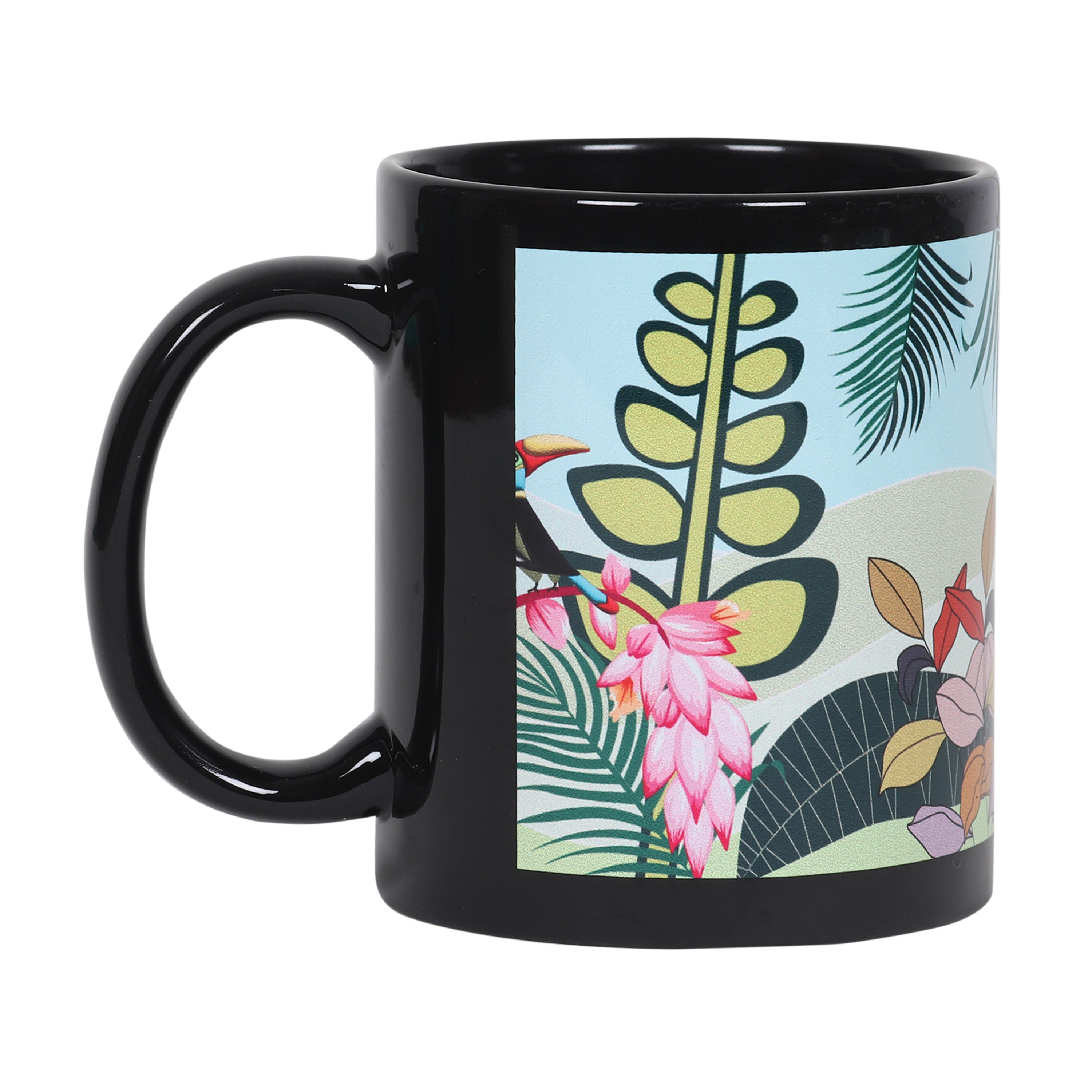 Black Mugs - Tropical Paradise