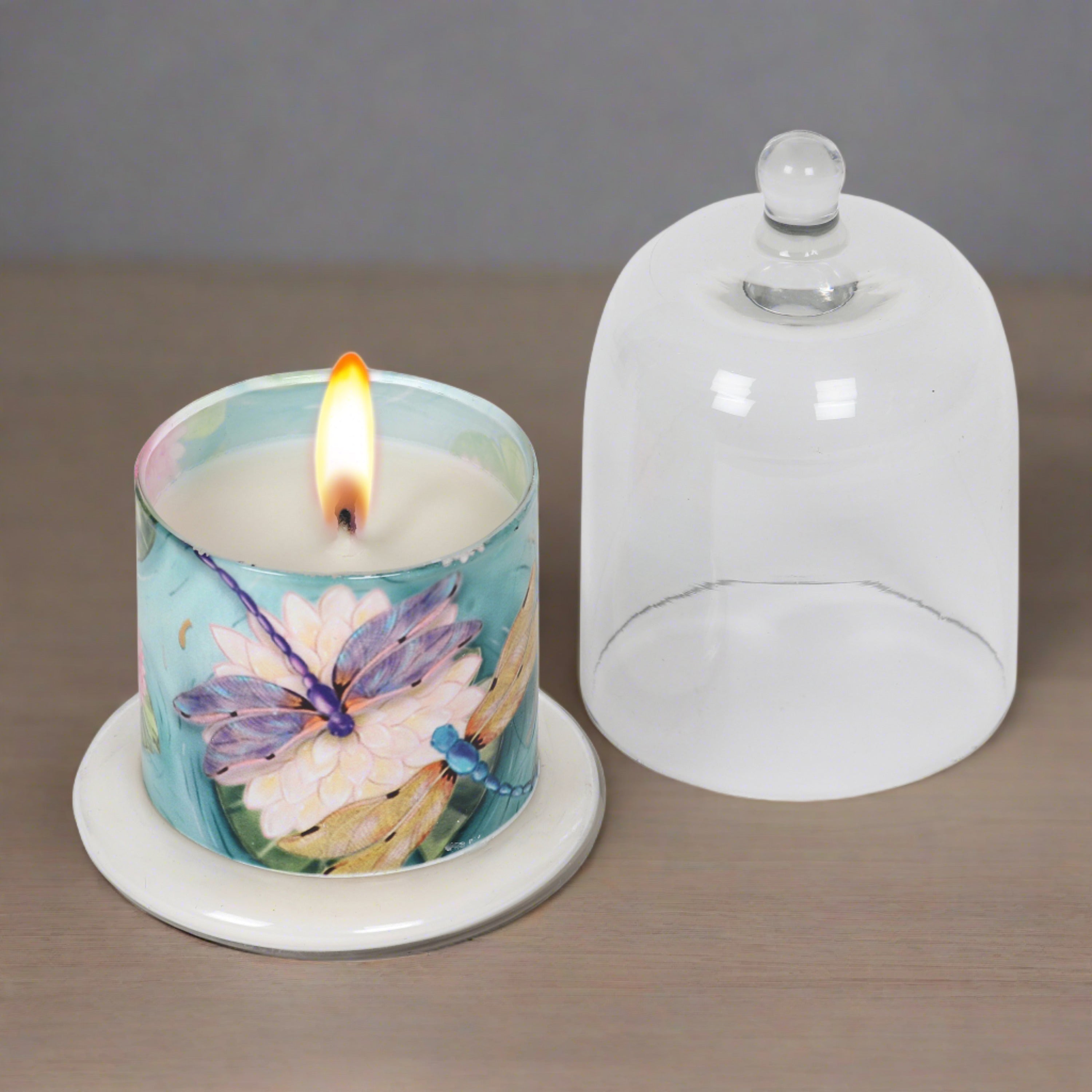 Scented Cream Bell Jar Candle || Fragrance Candles for Home Decor || Bell Jar Candles