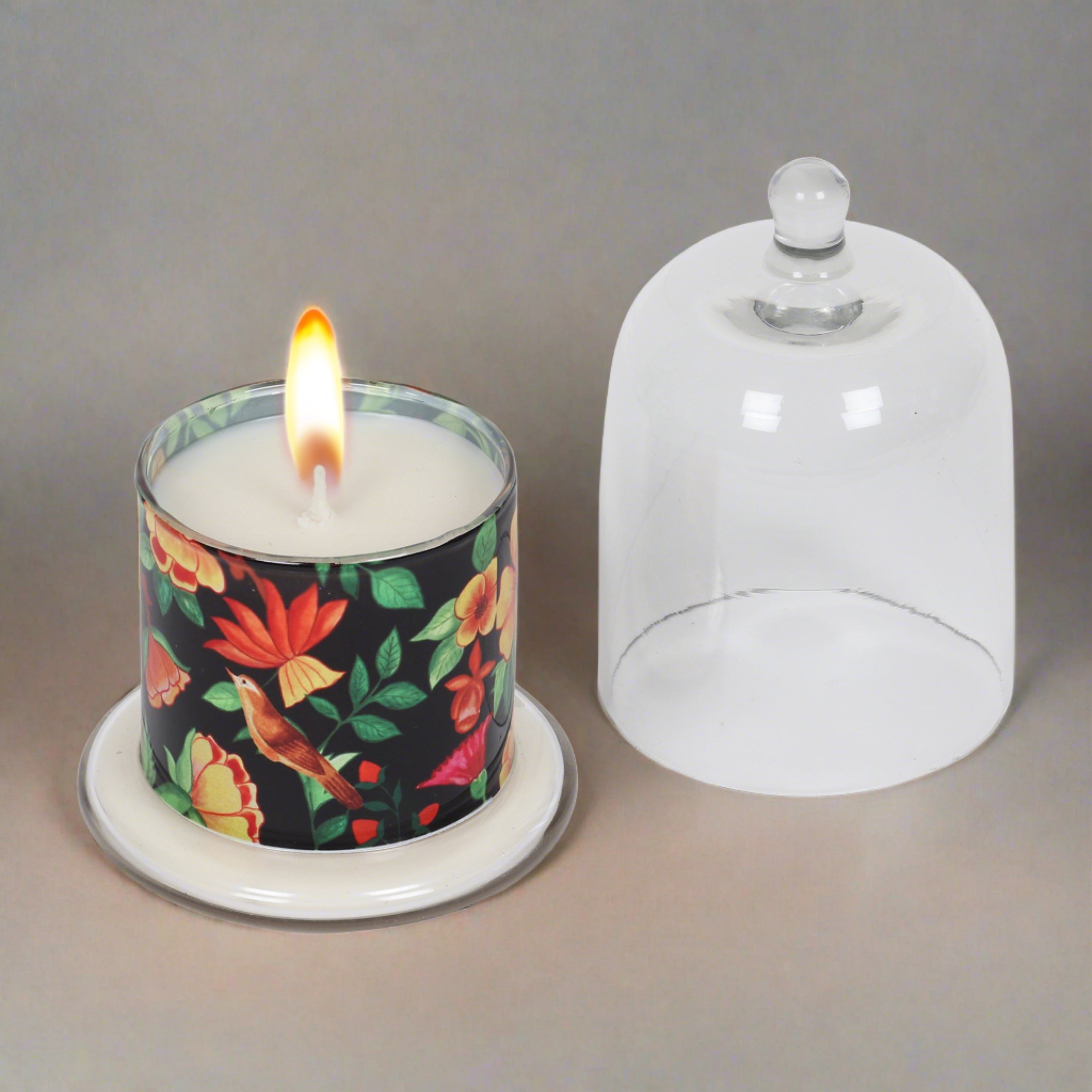 Scented Cream Bell Jar Candle || Fragrance Candles for Home Decor || Bell Jar Candles || Cinnamon Zest