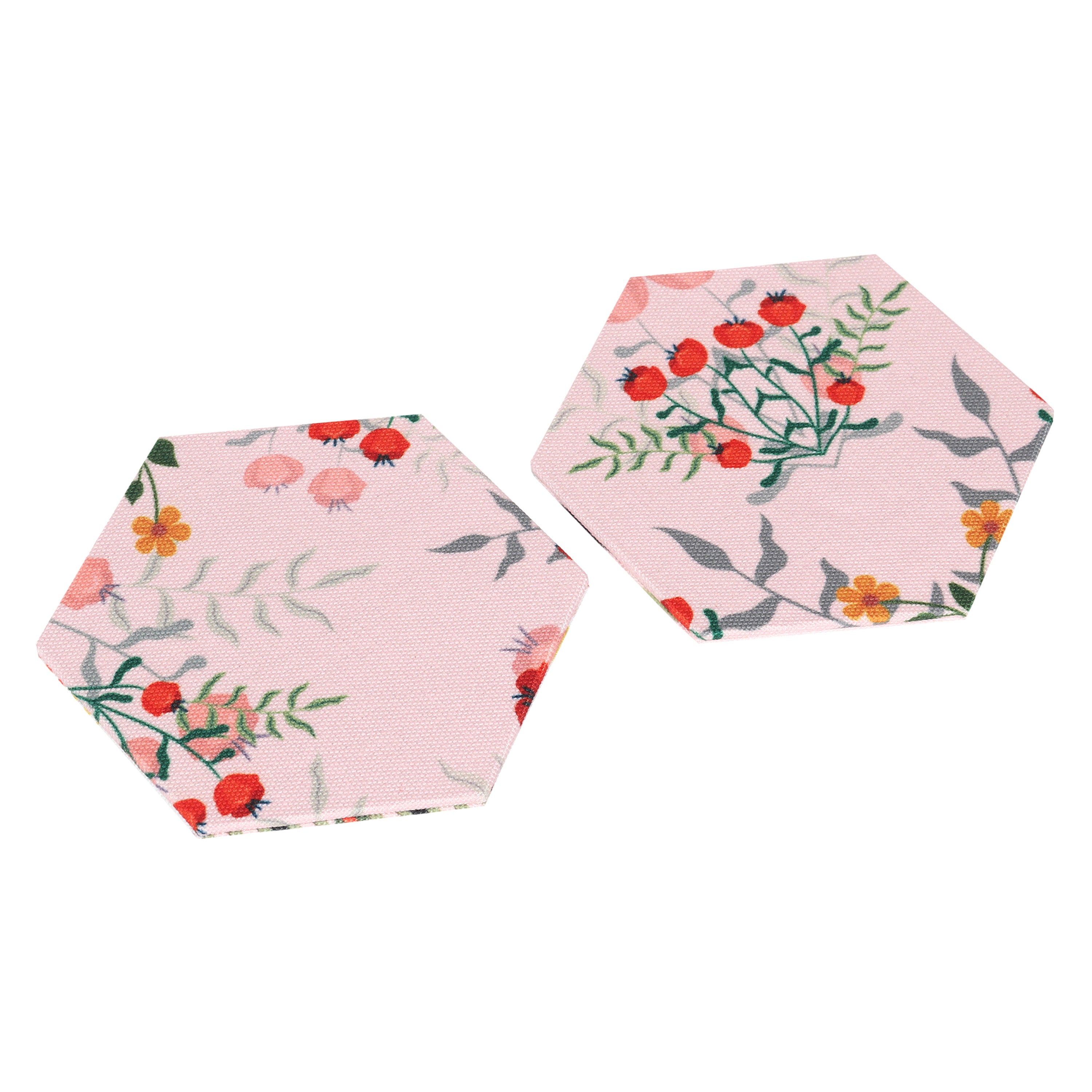 Hexagonal Coasters - Enchanted Blooms