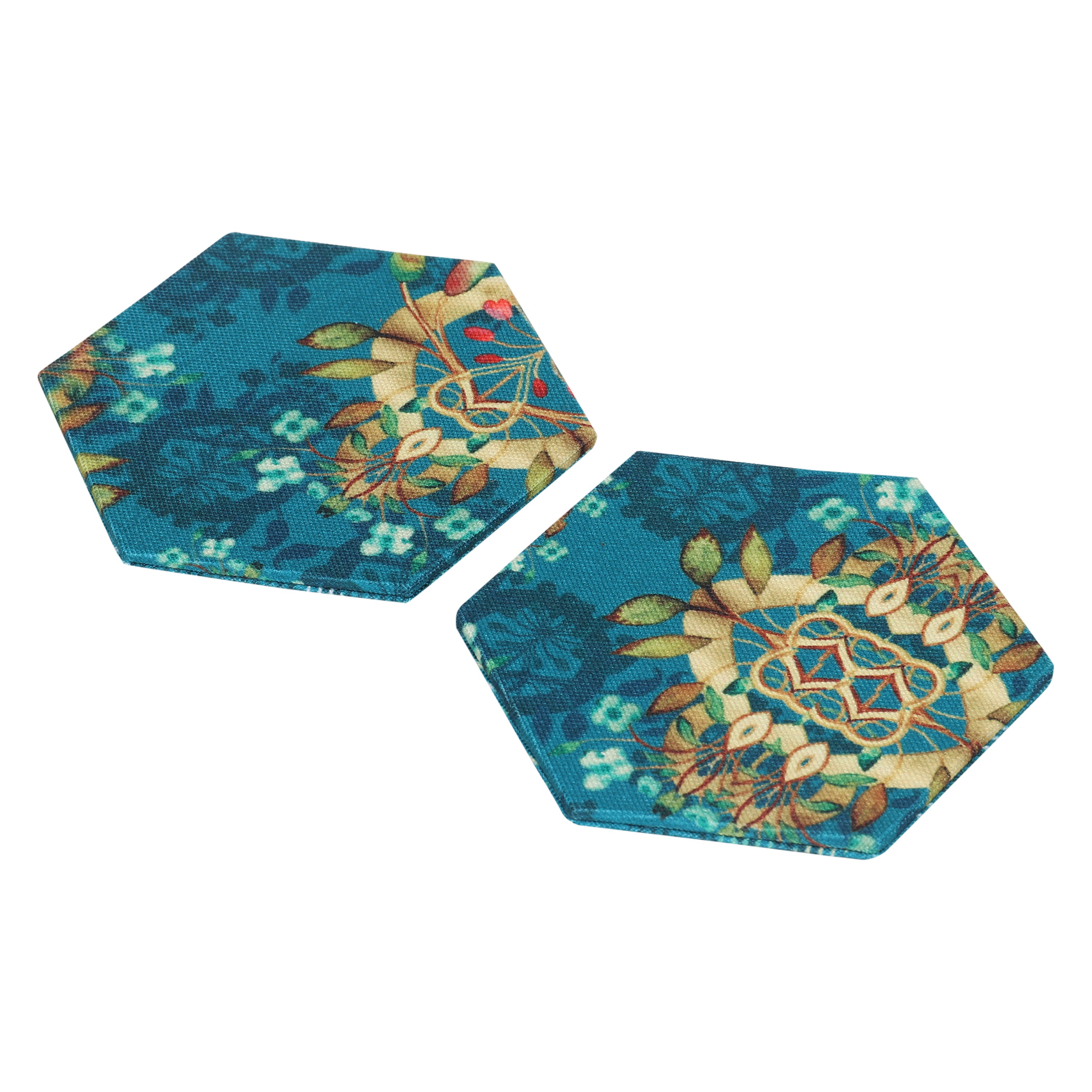 Hexagonal Coasters - Green Paradise