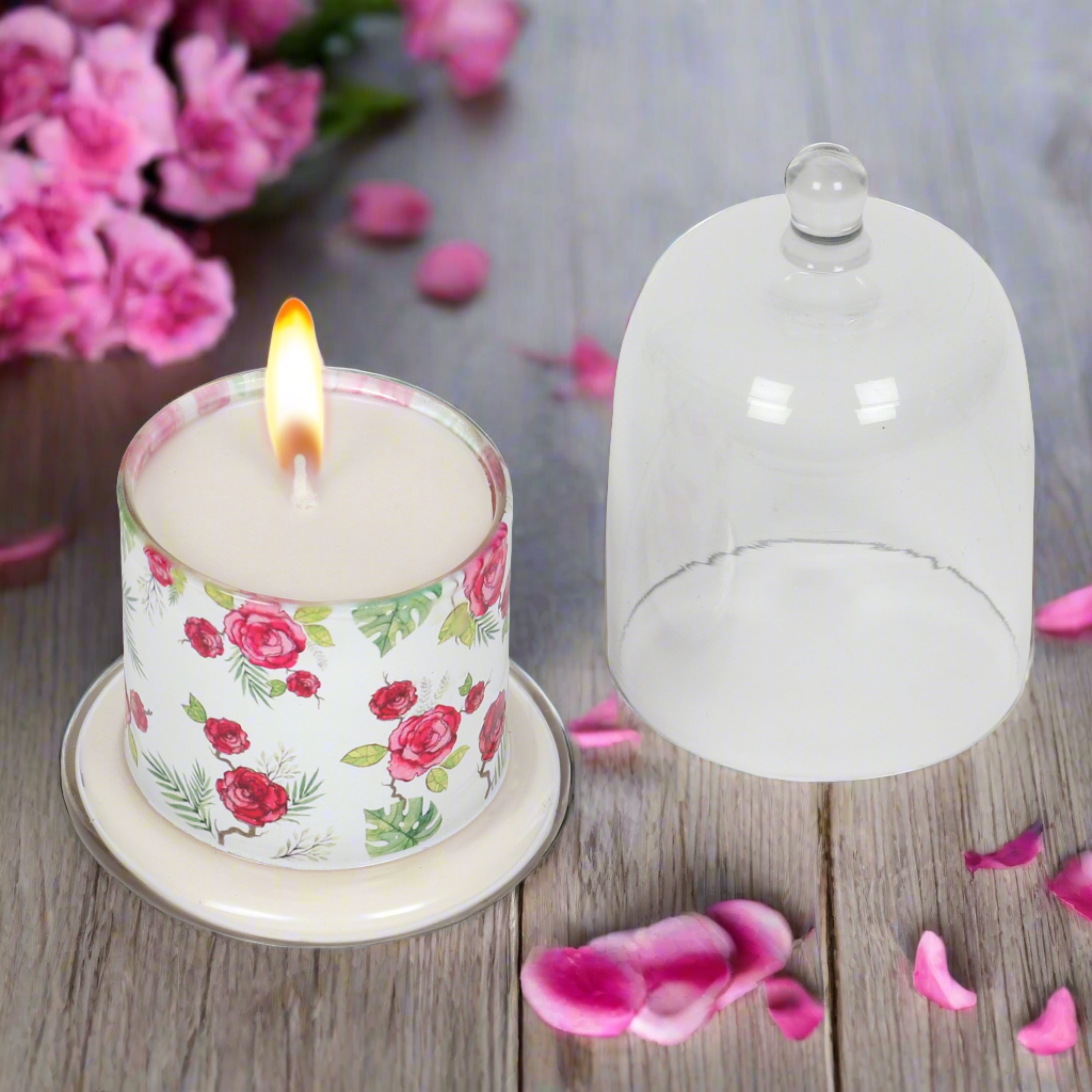 Scented Cream Bell Jar Candle || Fragrance Candles for Home Decor || Bell Jar Candles || Vanilla