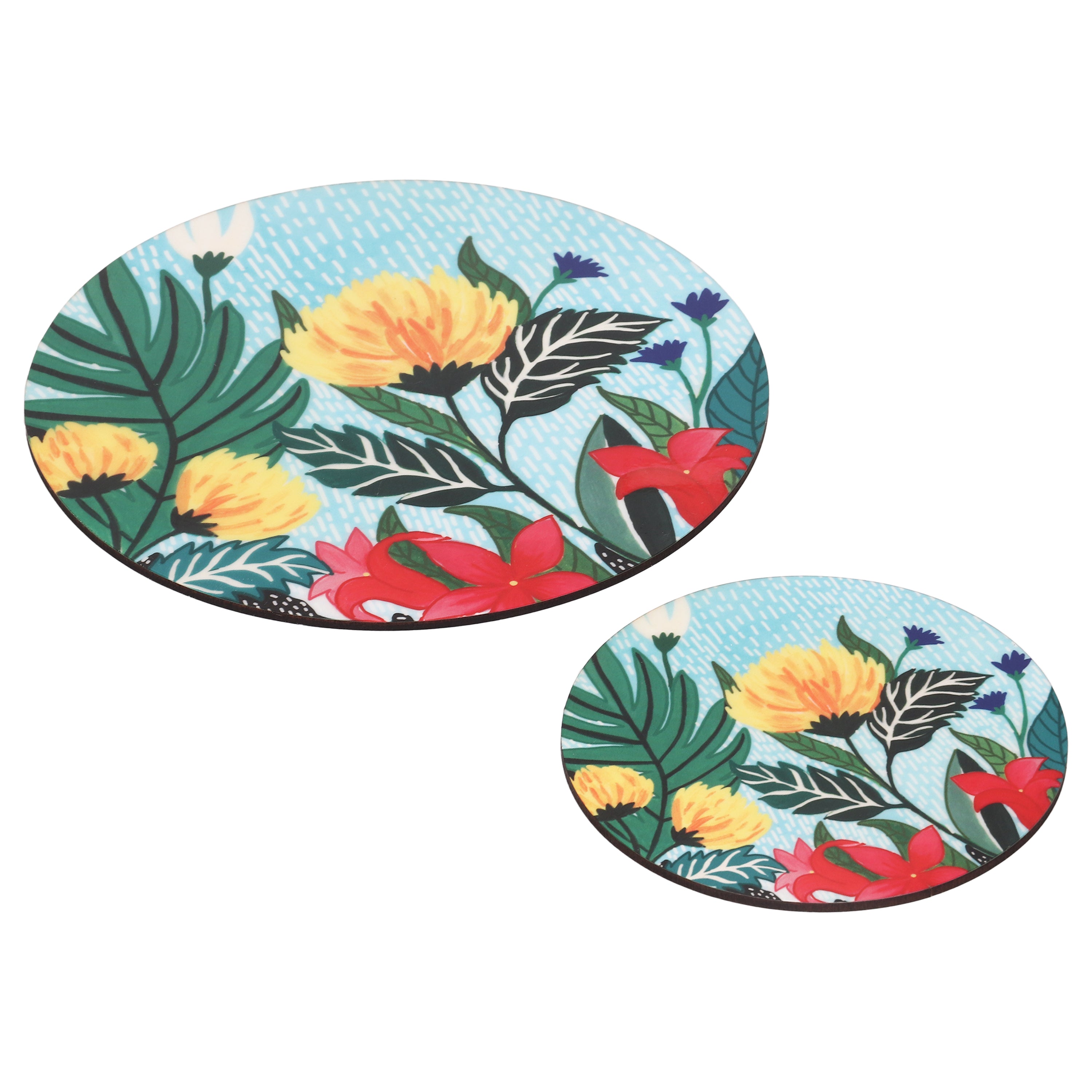 Wooden Coasters - Floral Fantasy