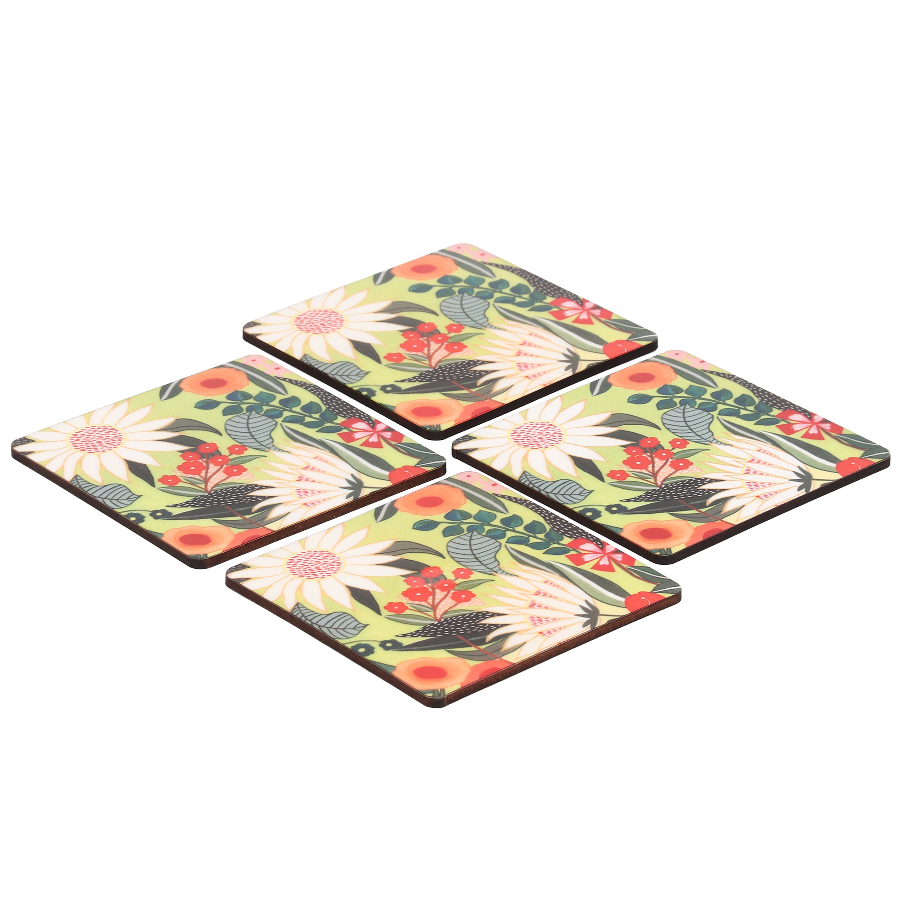 Wooden Coasters - Tropical Paradise