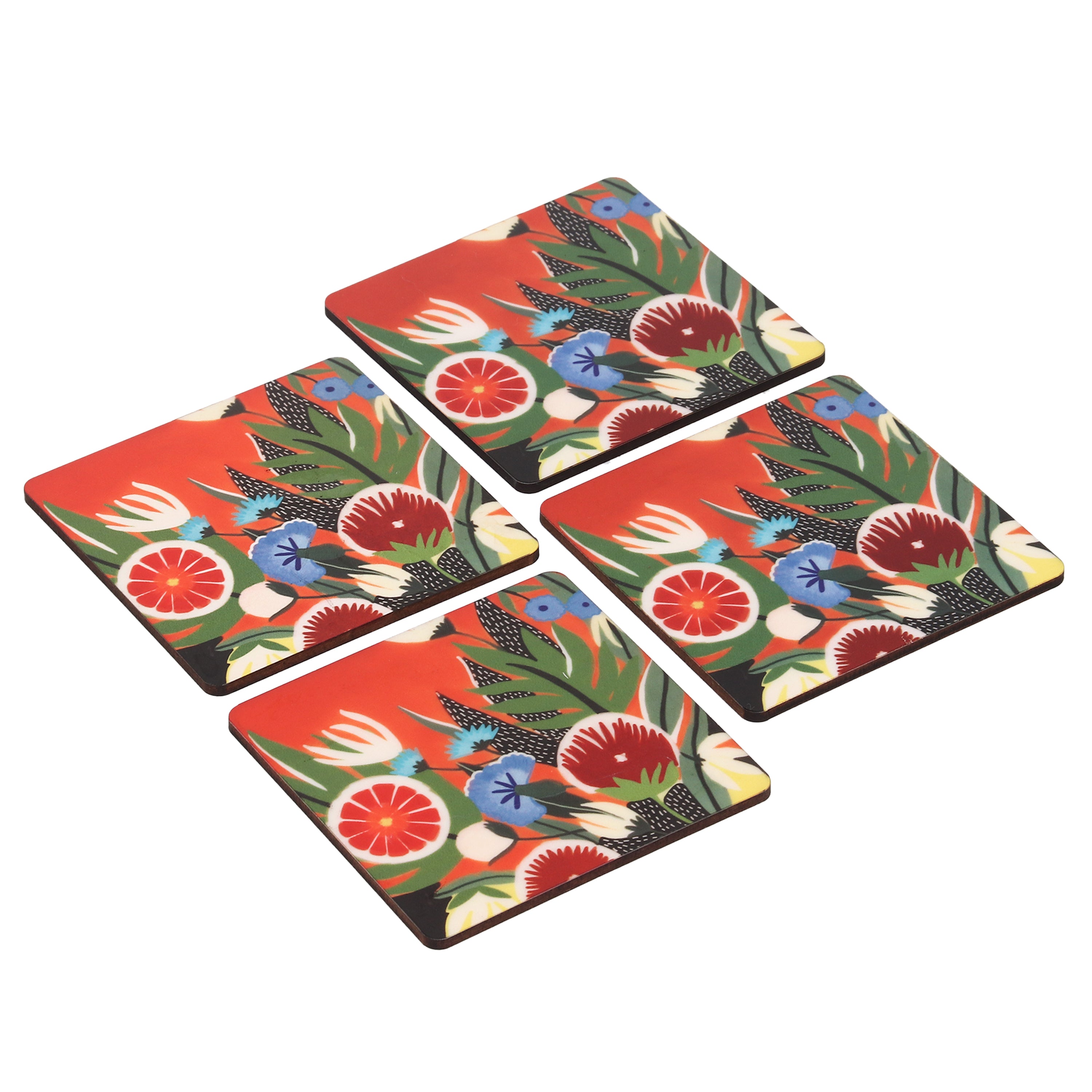 Wooden Coasters - Blooming Paradise