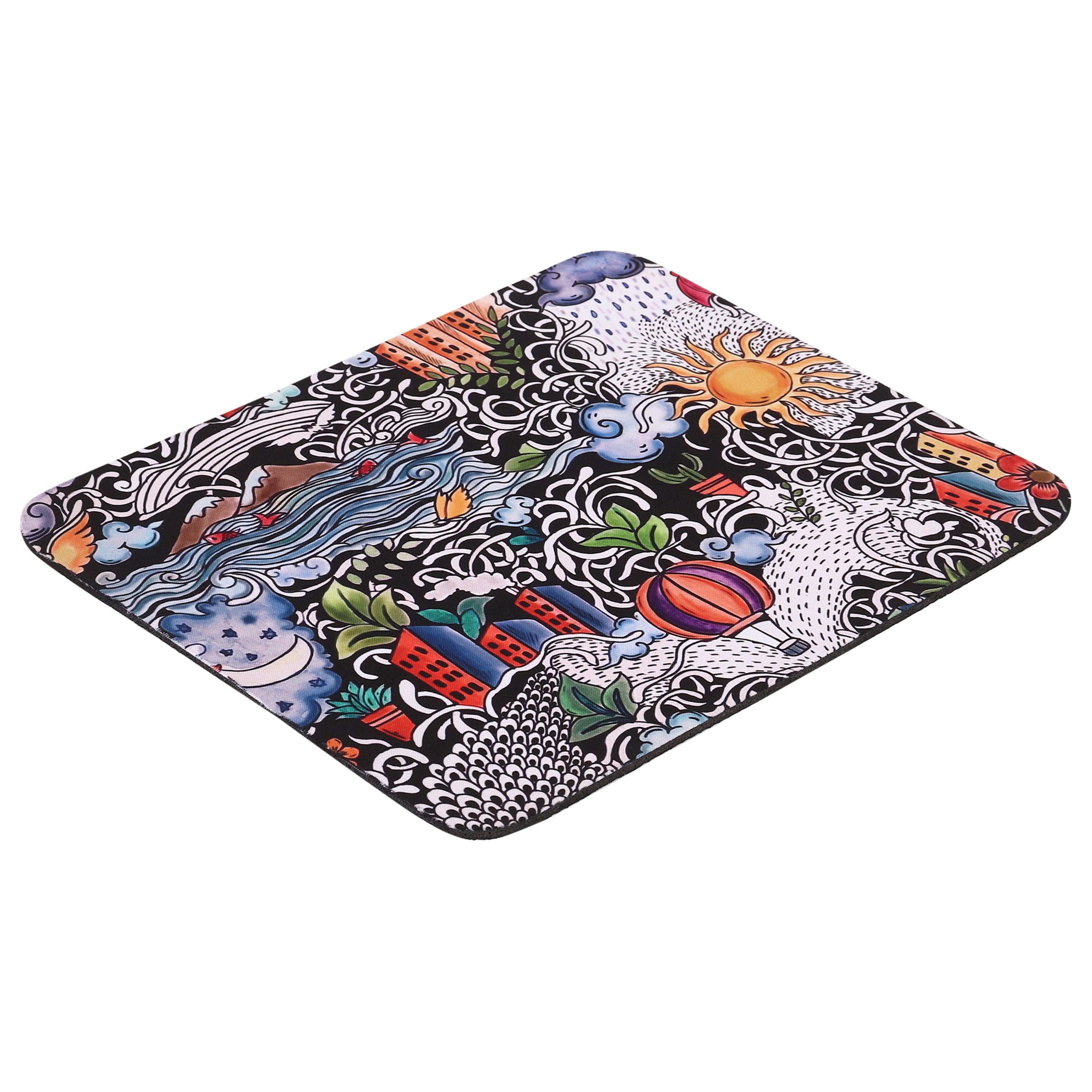 Mouse Pads - City Life Doodle Art