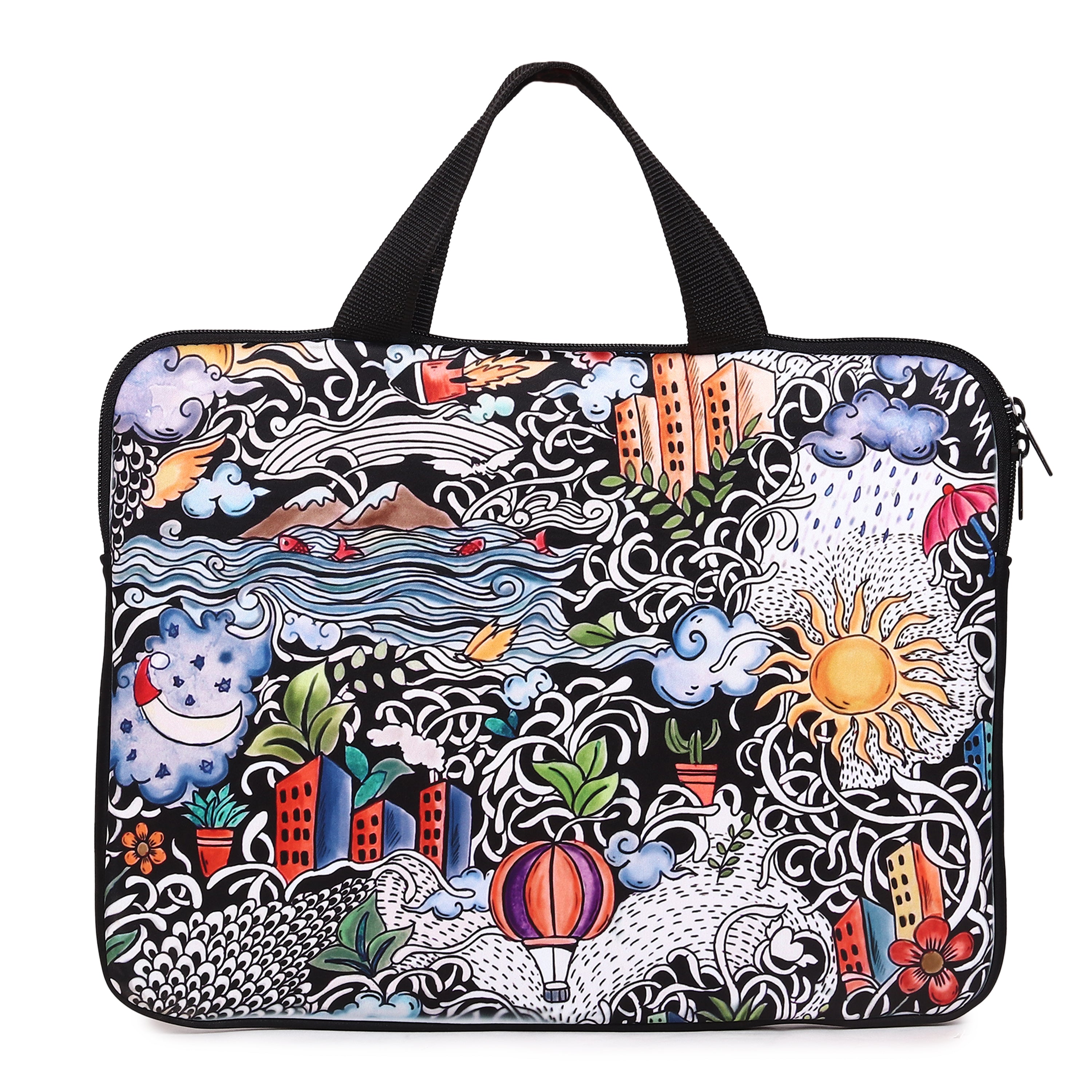 Kolorobia | laptop sleeve for 15-inch Laptop | Stylish laptop sleeve bag for travel | laptop sleeve with unique designs | Padded laptop sleeve for students in vibrant colors | Laptop Sleeves for men | laptop sleeves for women |