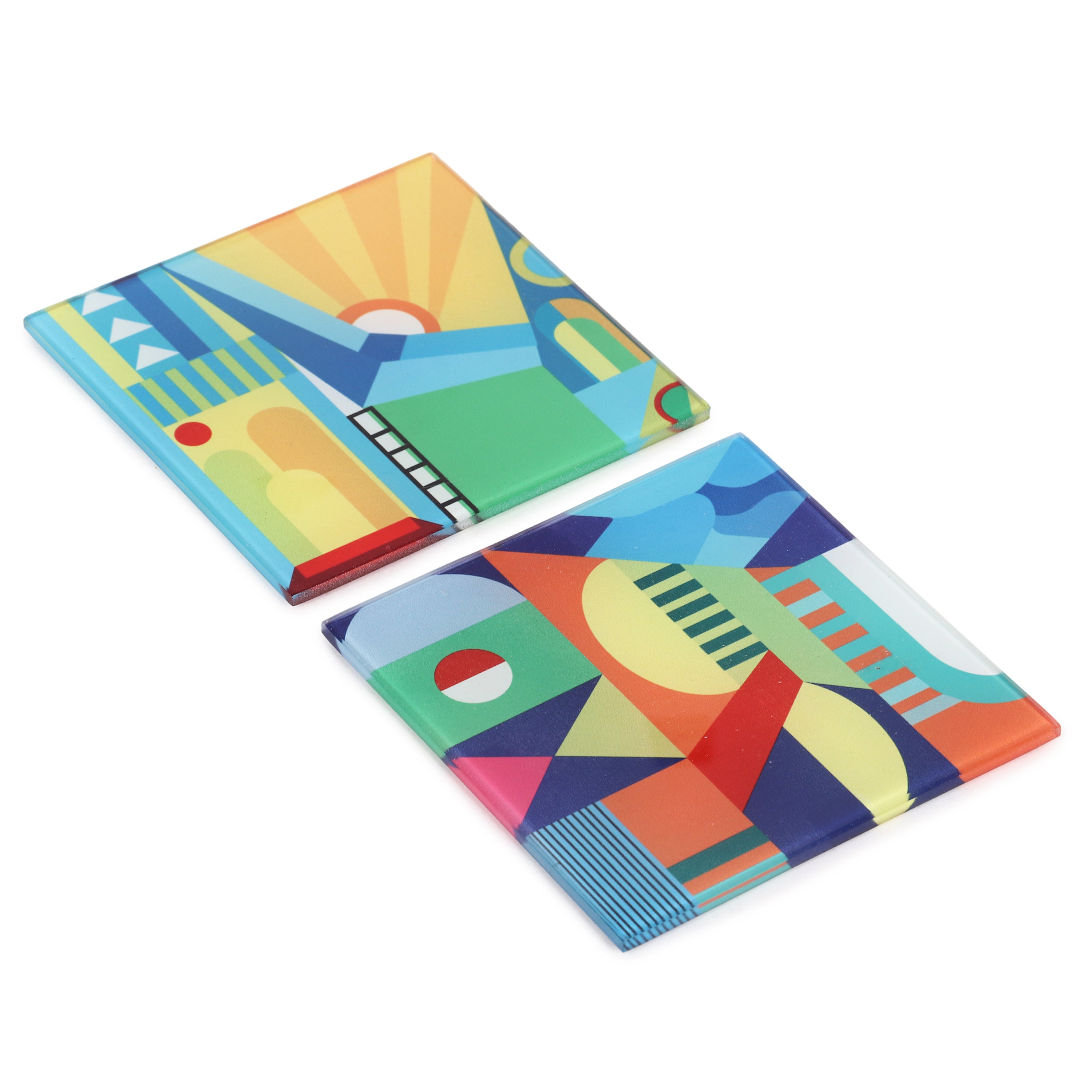 Glass Coasters (Set of 4) - ABSTRACT