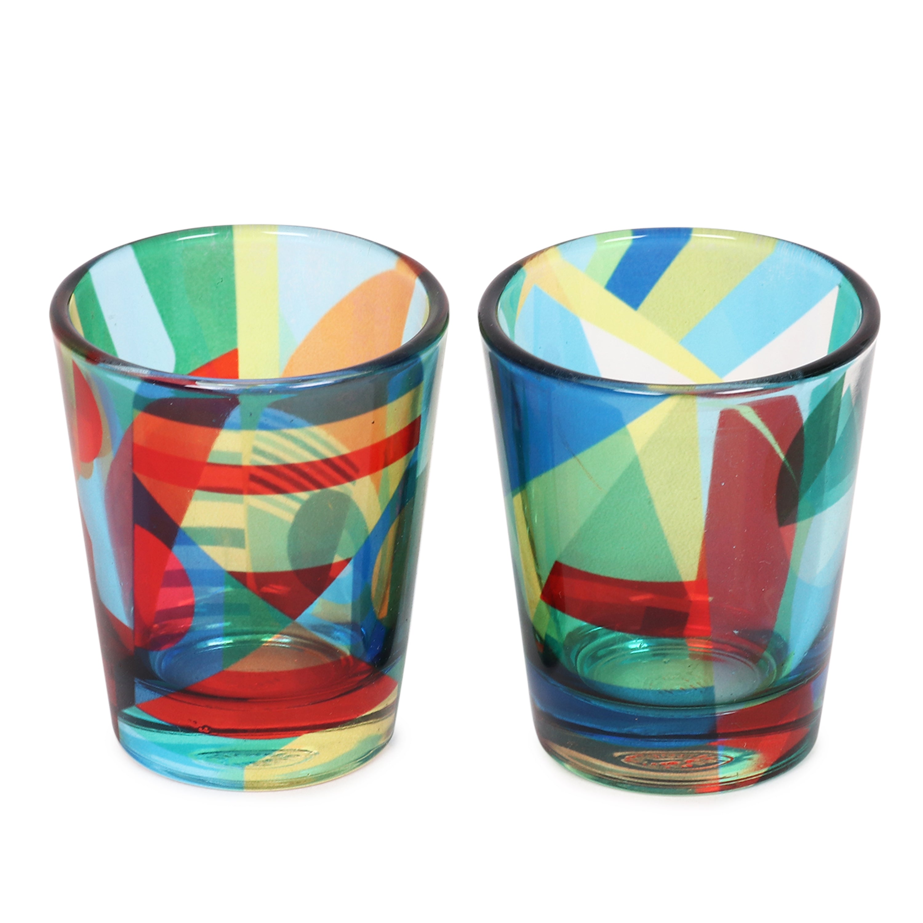 Glass Shot Glasses - Abstract Pattern