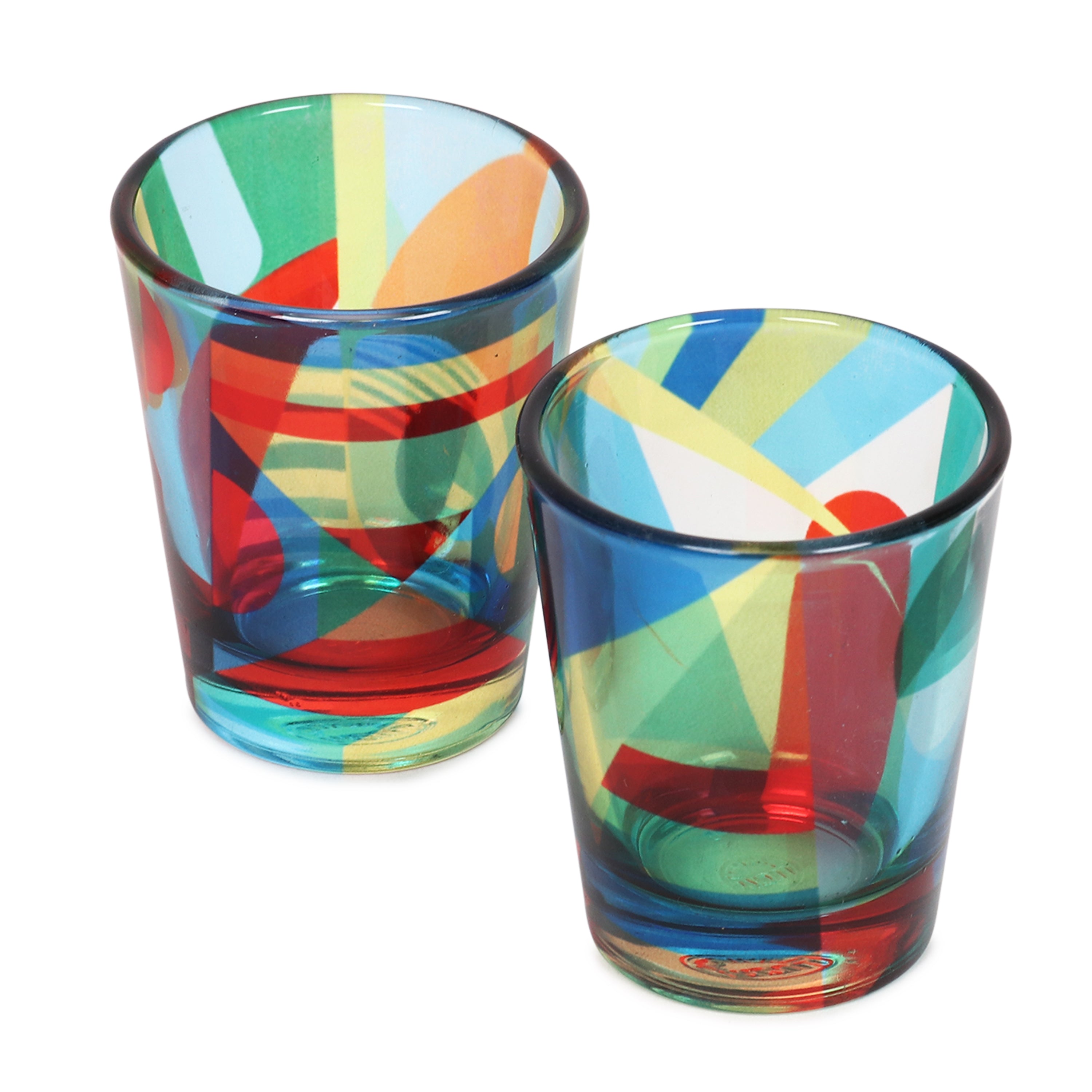 Glass Shot Glasses - Abstract Pattern
