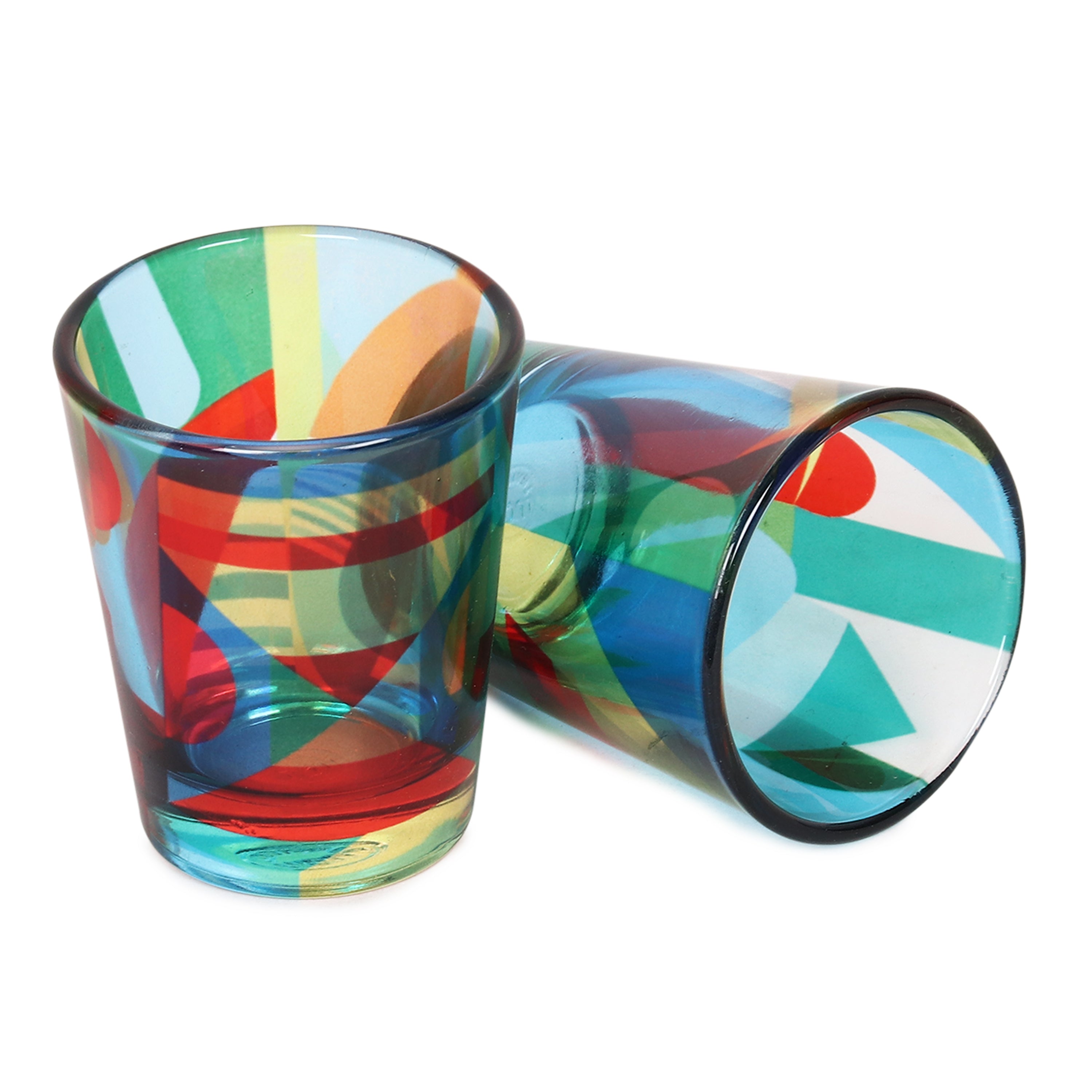 Glass Shot Glasses - Abstract Pattern