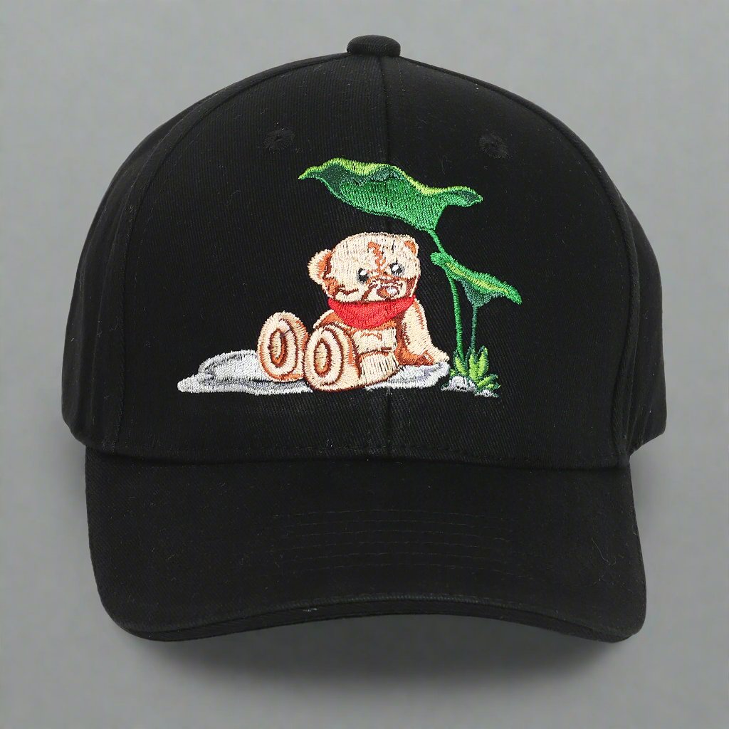 Grizzly Embroidered Caps for Kids