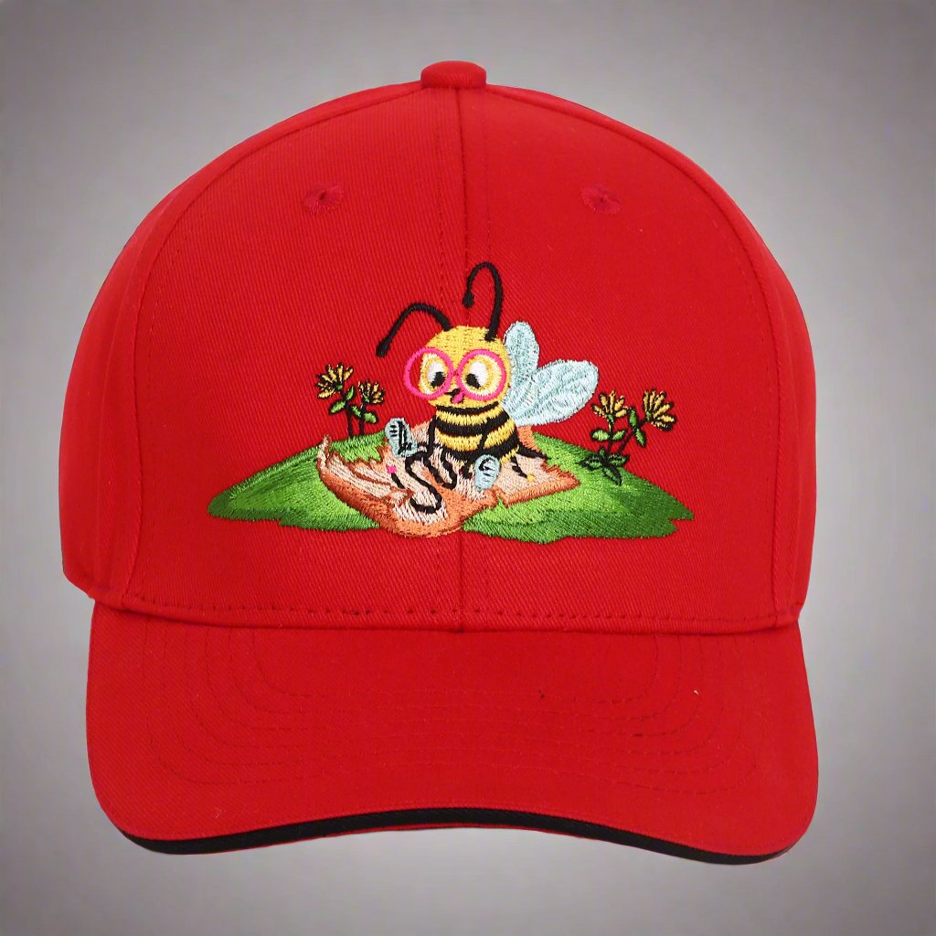 Bumble Embroidered Caps for Kids