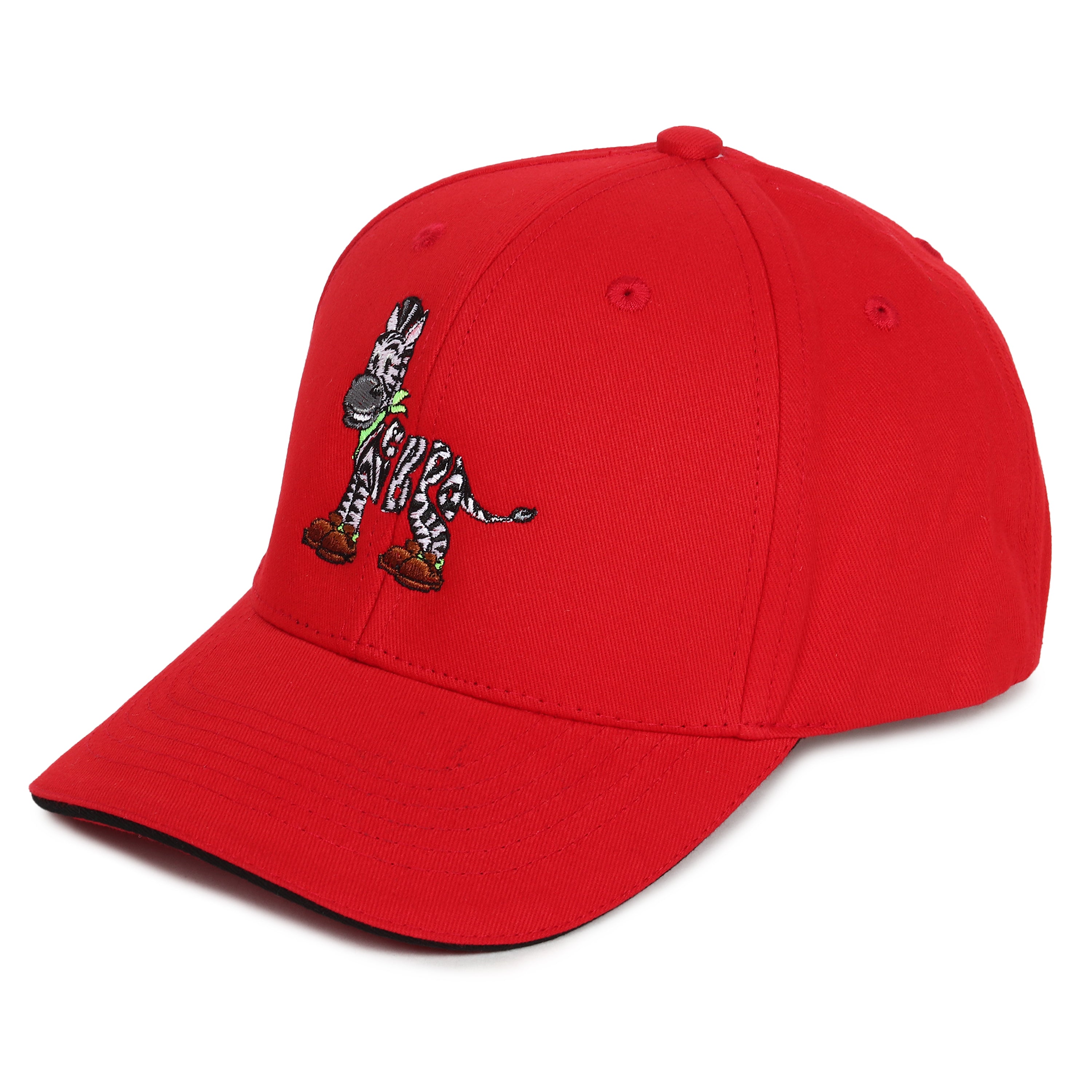 Zebra Embroidered Caps for Kids