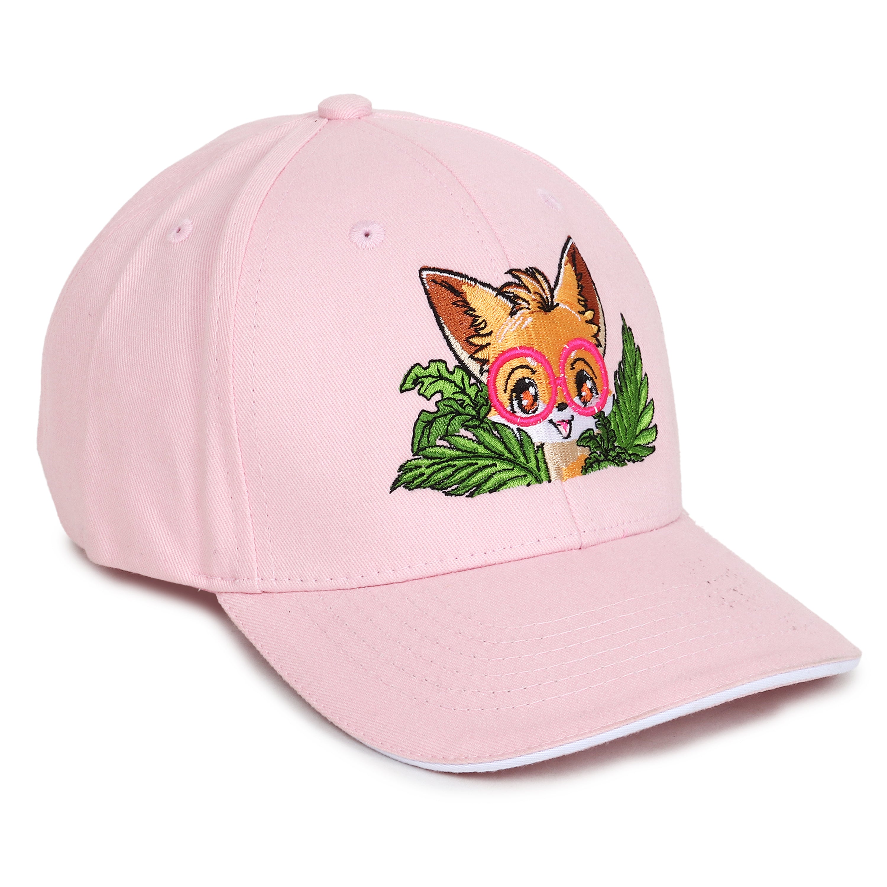 Fox Embroidered Caps for Kids