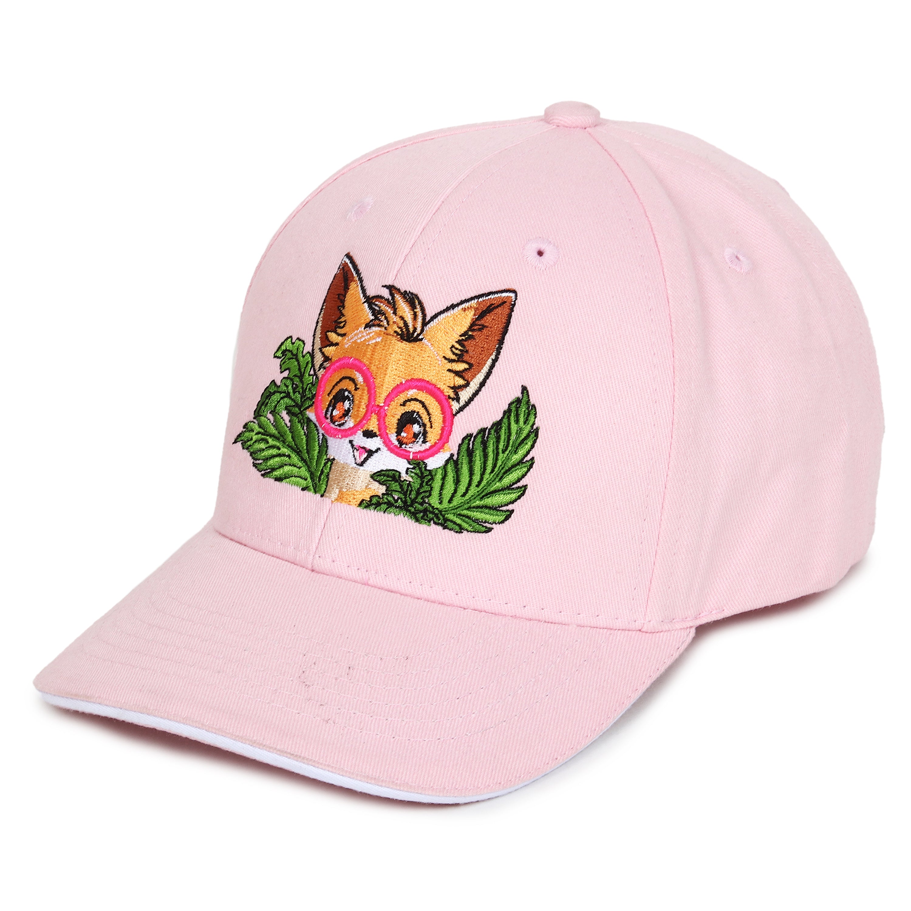 Fox Embroidered Caps for Kids
