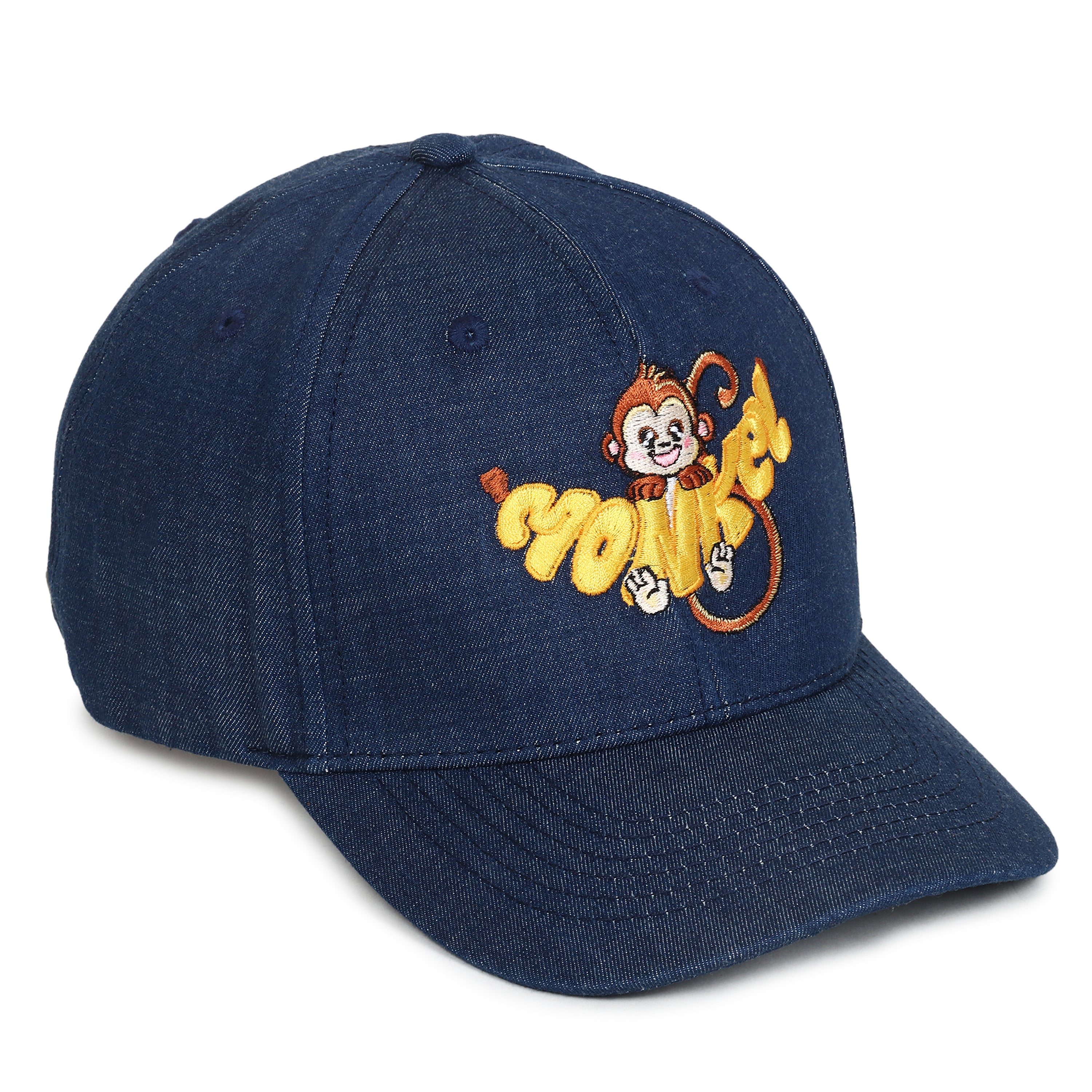 Monkey Embroidered Caps for Kids
