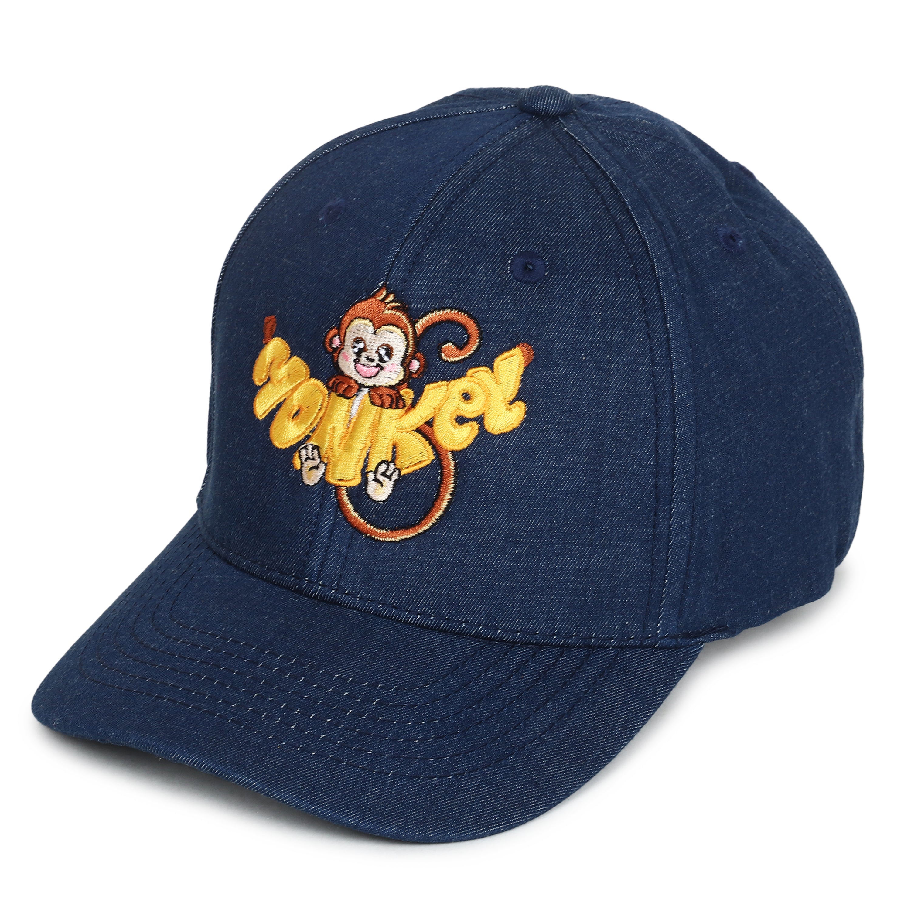 Monkey Embroidered Caps for Kids