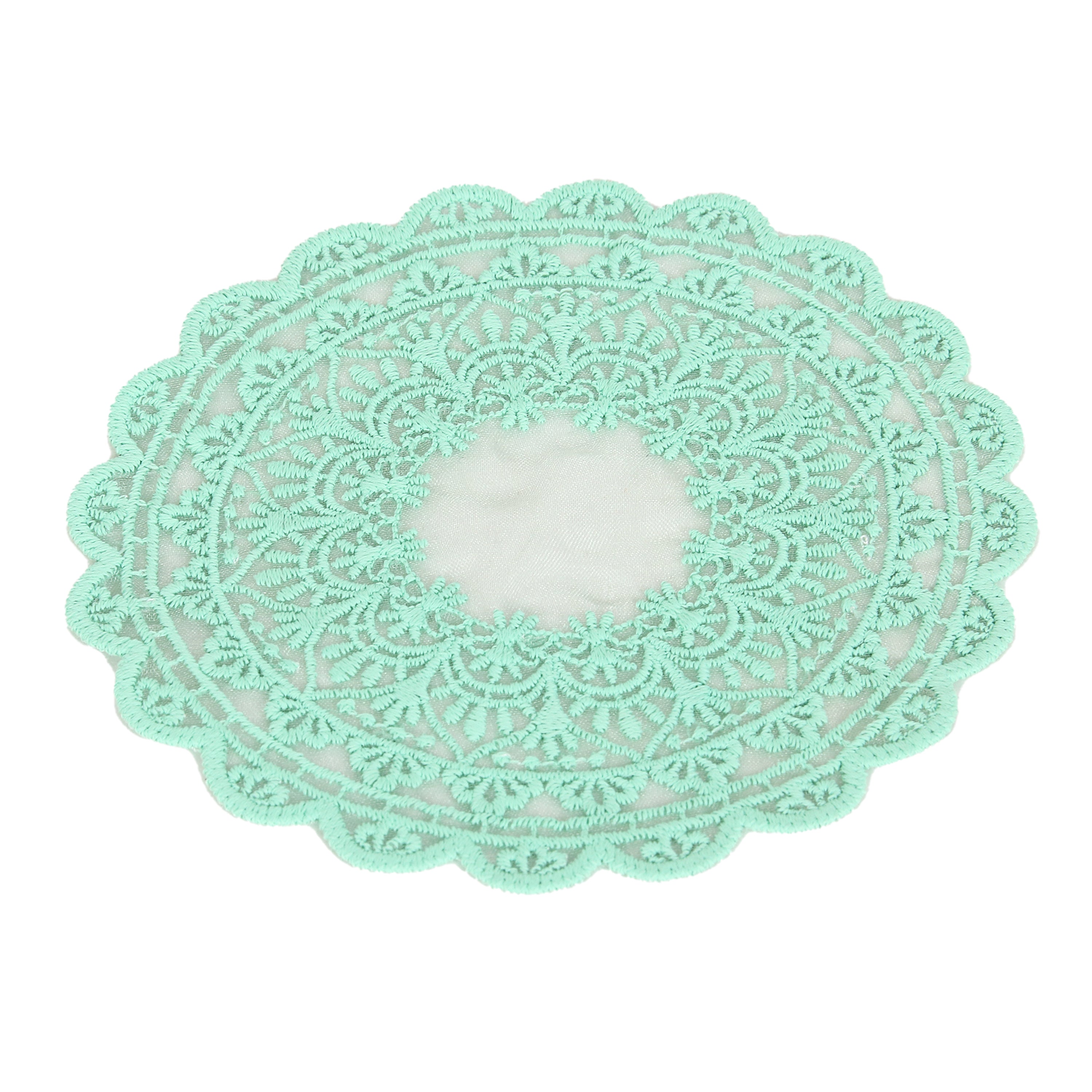 Embroidered Coaster - Mint