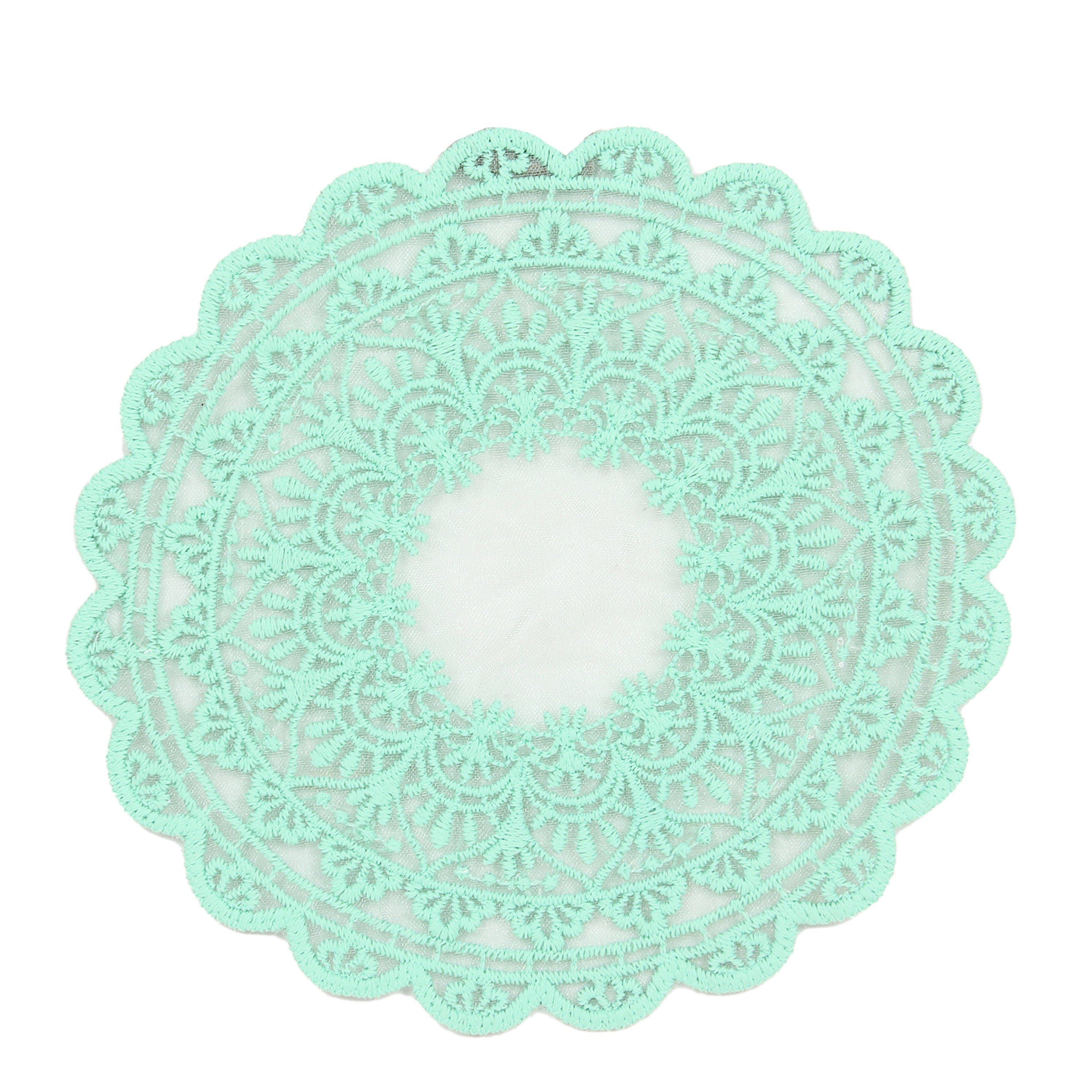 Embroidered Coaster - Mint