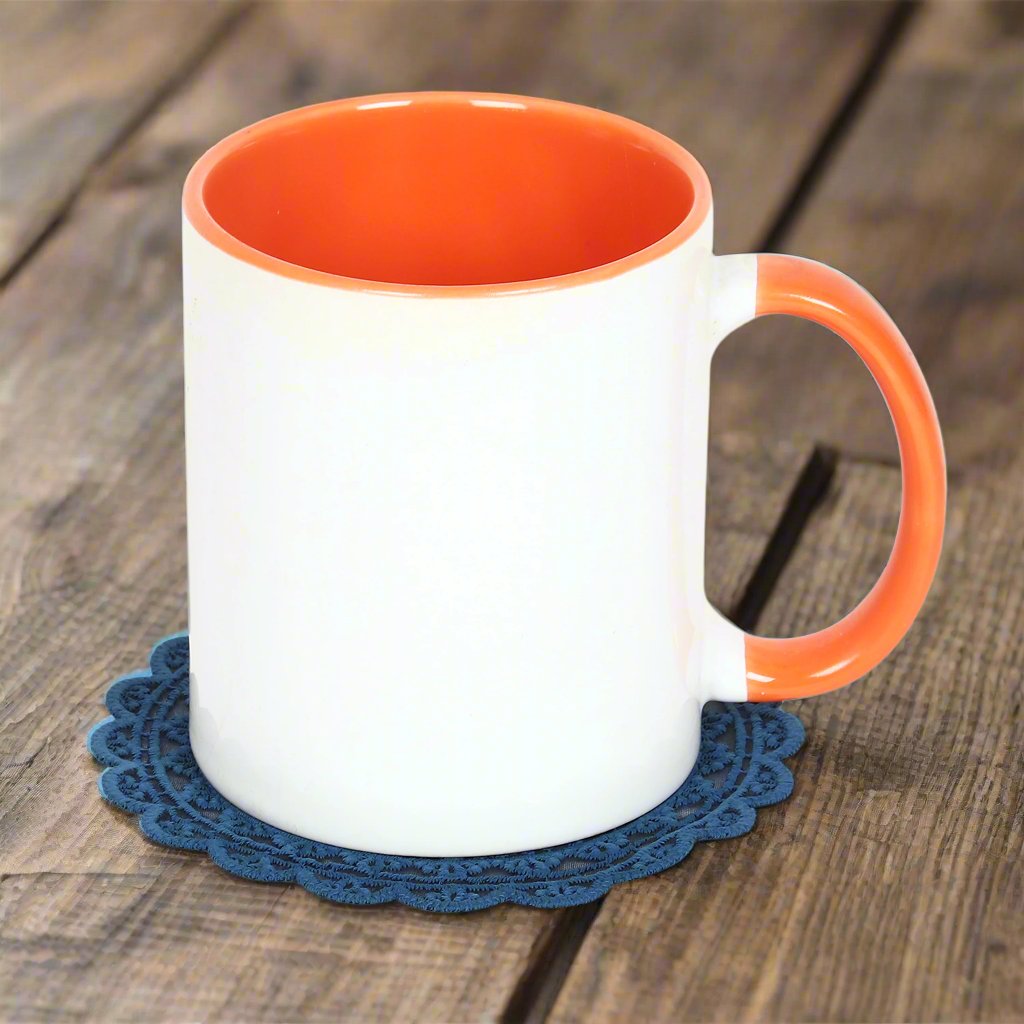 Embroidered Coaster - Midnight Blue