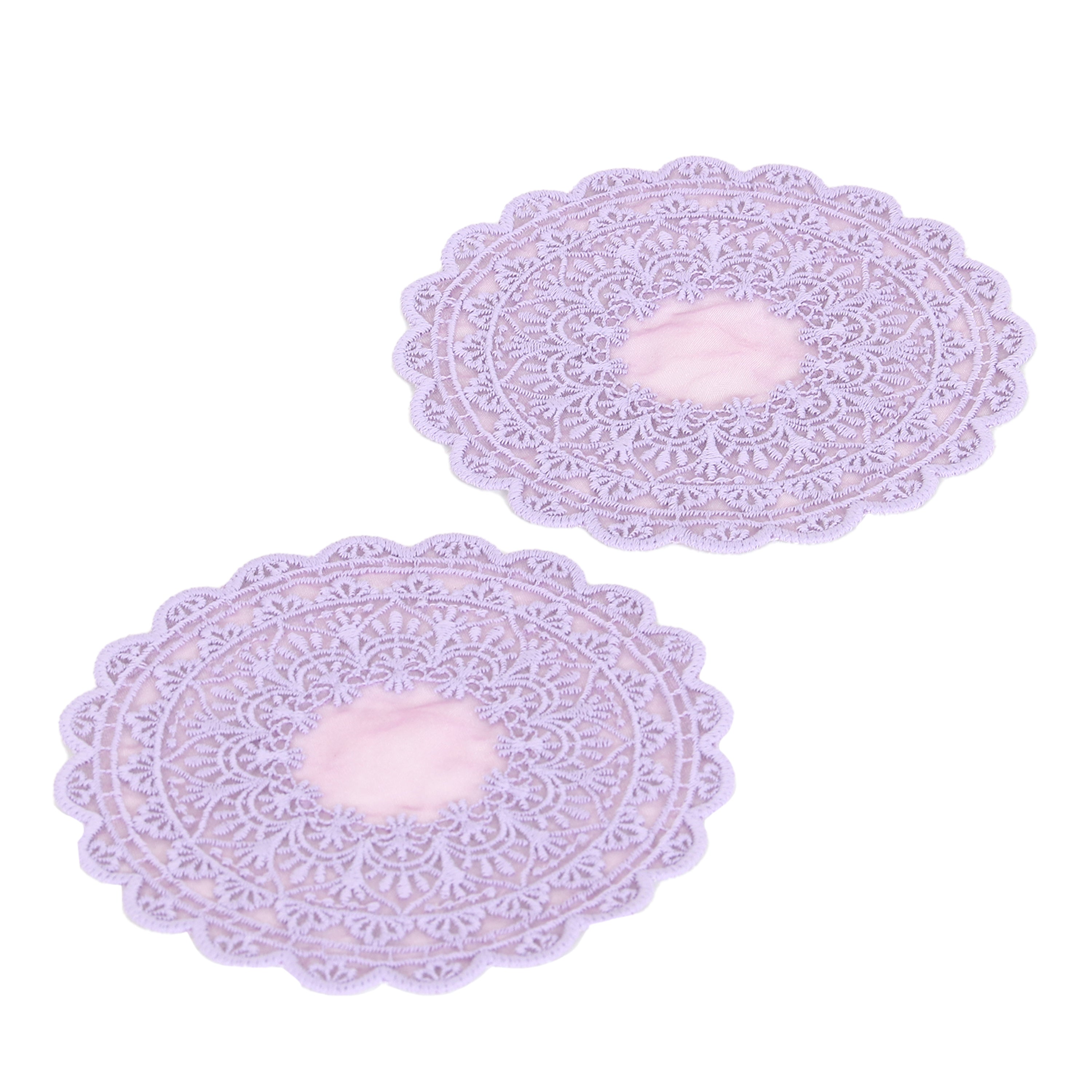 Embroidered Coaster - Lavender